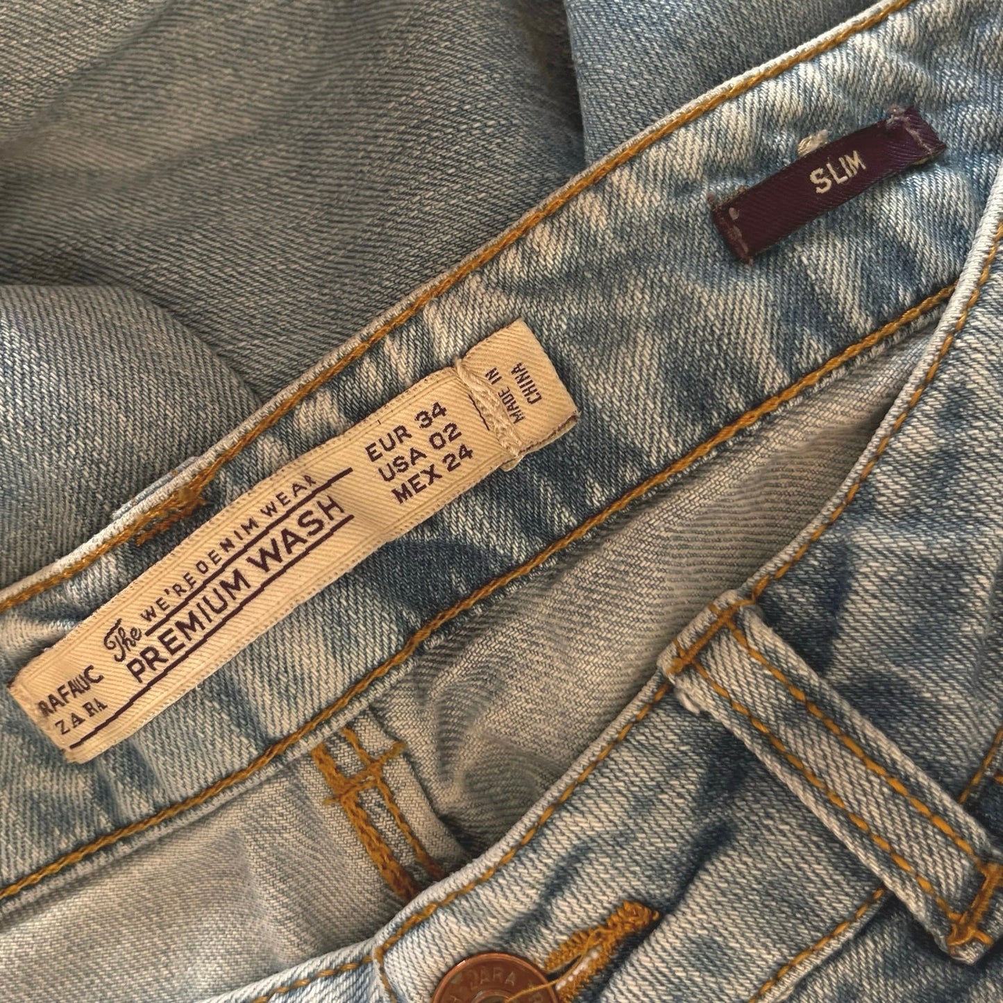 Zara Trafaluc Distressed Slim Jeans - Size 2