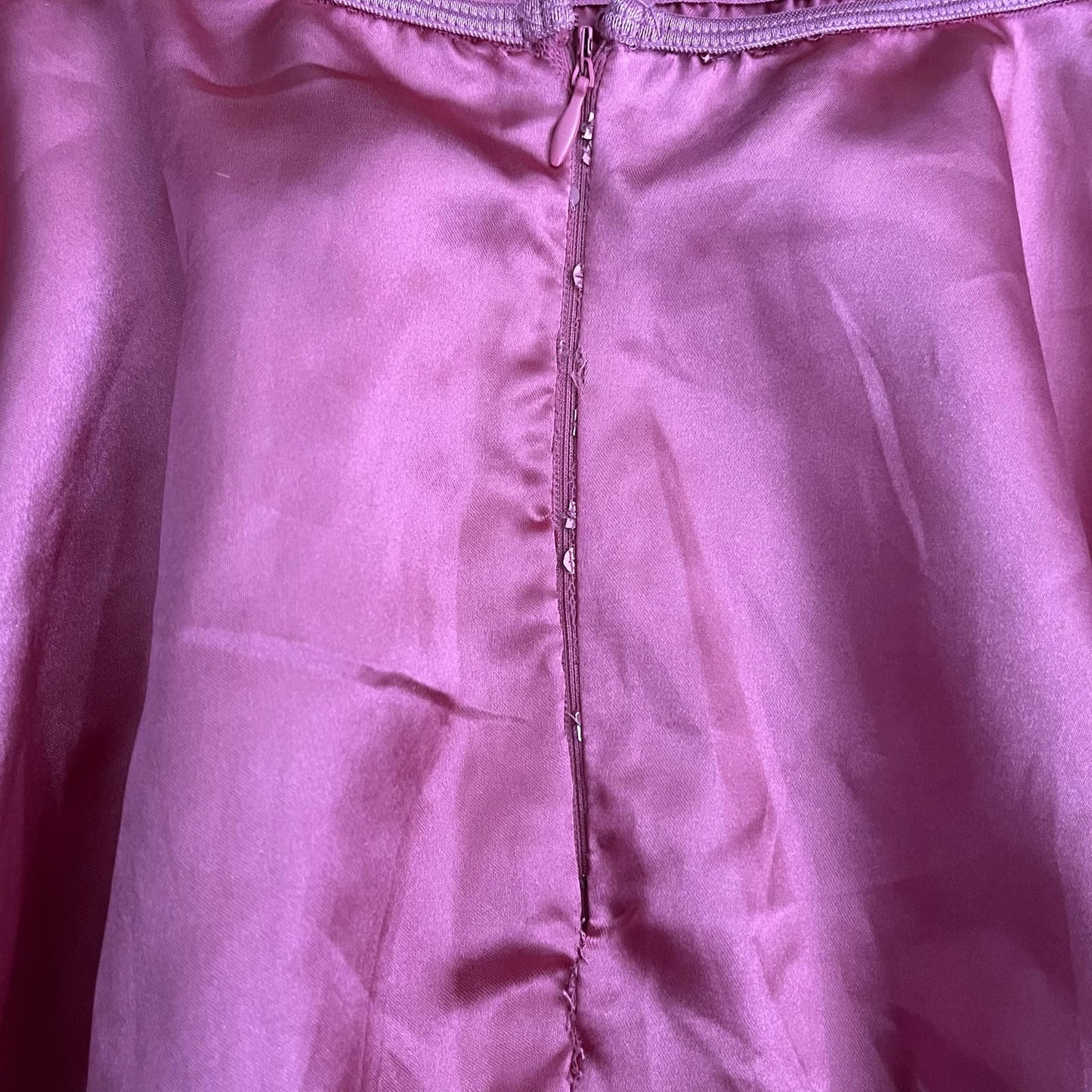 Lace Trim Satin Tutu Skirt - Size UNKNOWN
