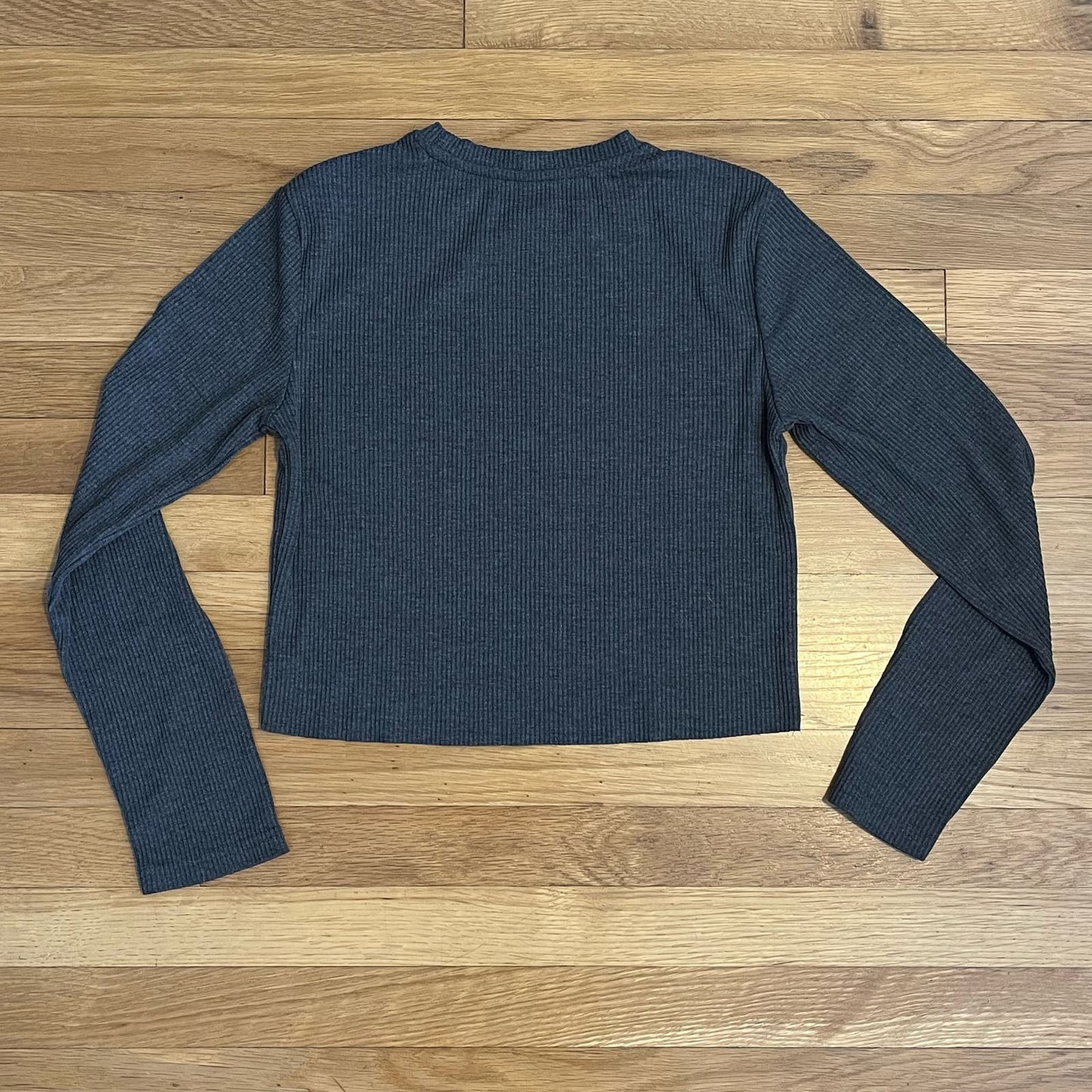 Ribbed Scoop Neck Top - Size UNKNOWN