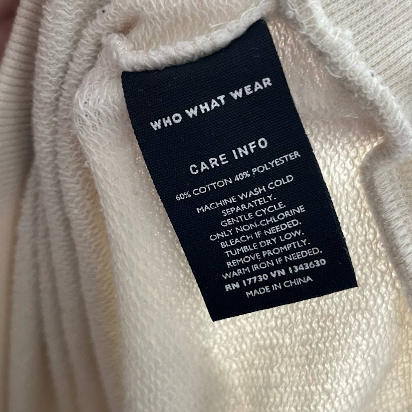 Who What Wear Ruffle Sleeve Sweatshirt - Size M