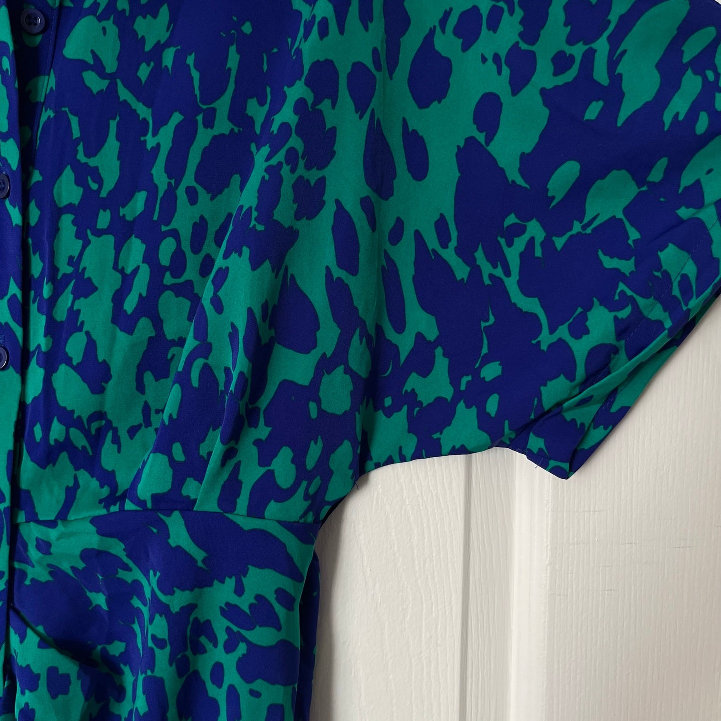 Ruched Button-Front Dress - Size S*