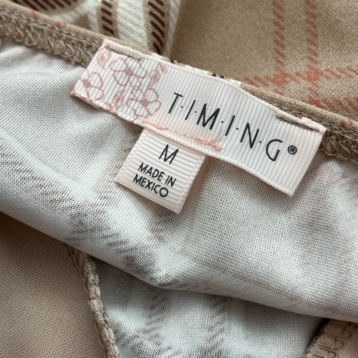 Timing Plaid Bustier Cropped Cami Top - Size M