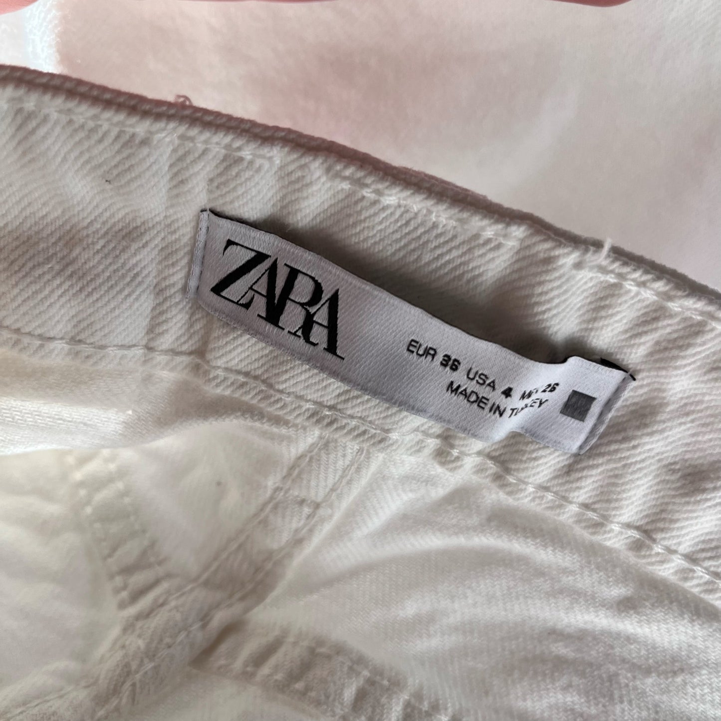 Zara Distressed Tapered Jeans - Size 4