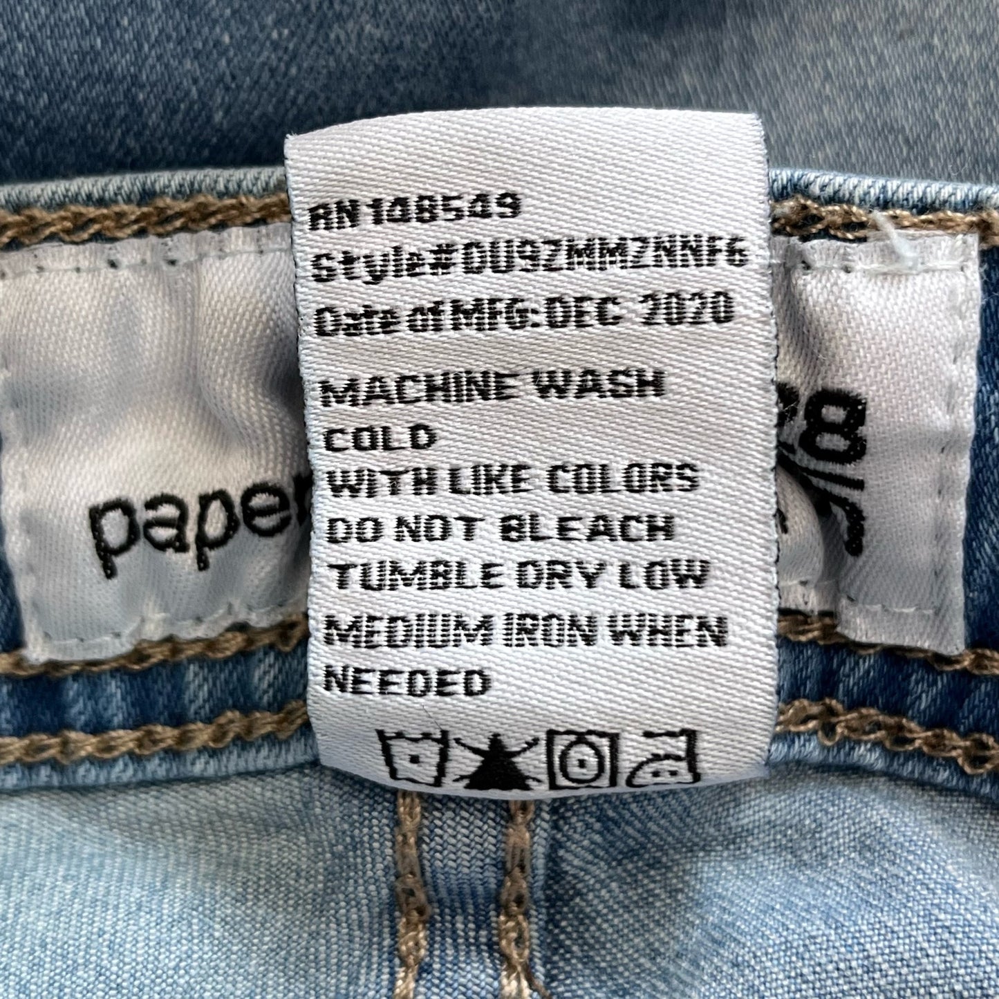 Paper Denim & Cloth Skinny Jeans - Size 28