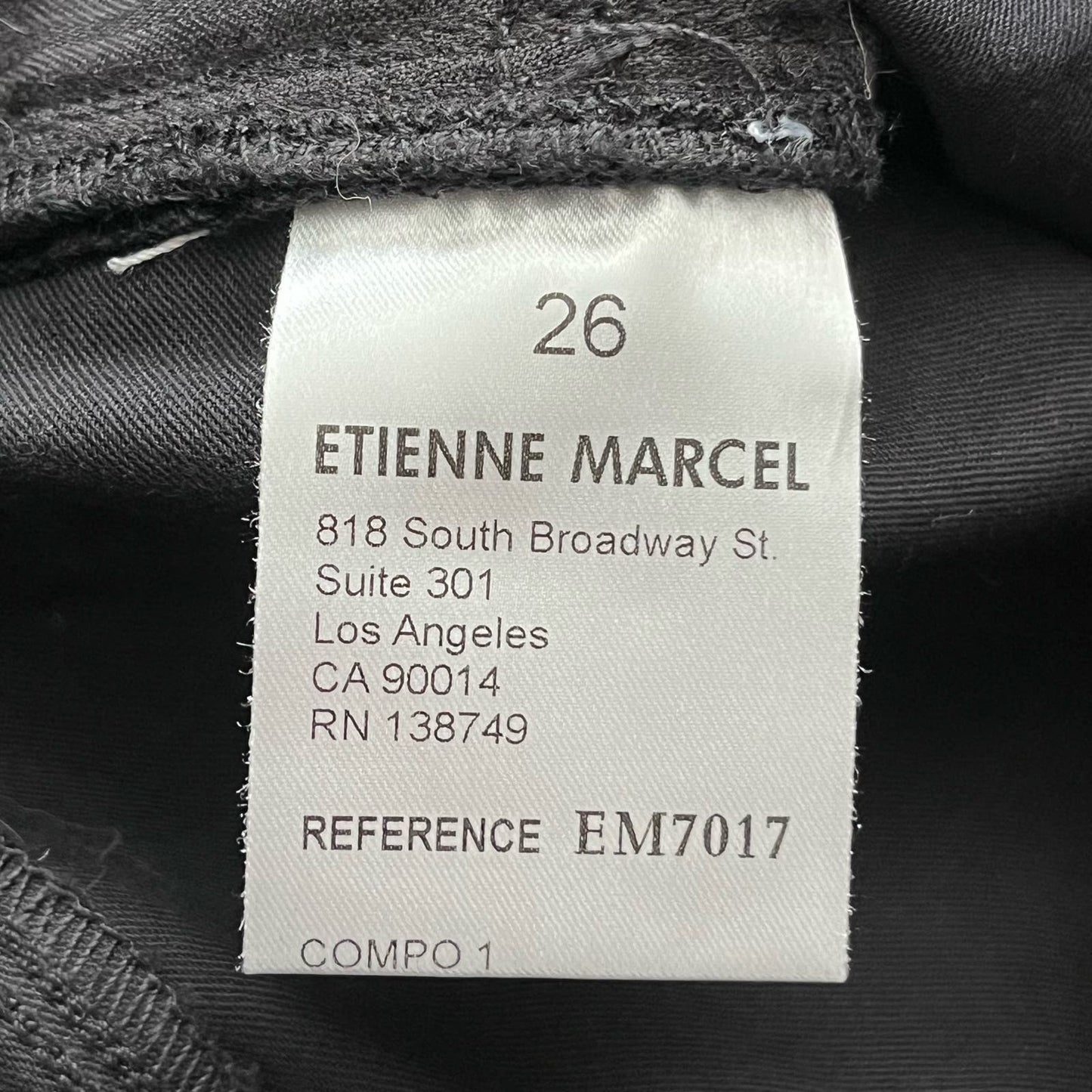 Etienne Marcel Skinny Ankle Zip Coated Jeans - Size 26