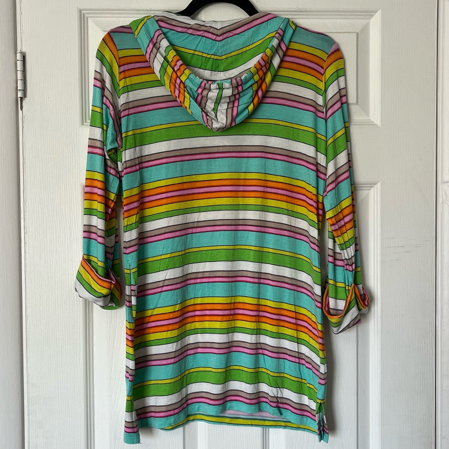 Trina Turk Hooded 3/4 Sleeve Top - Size XS