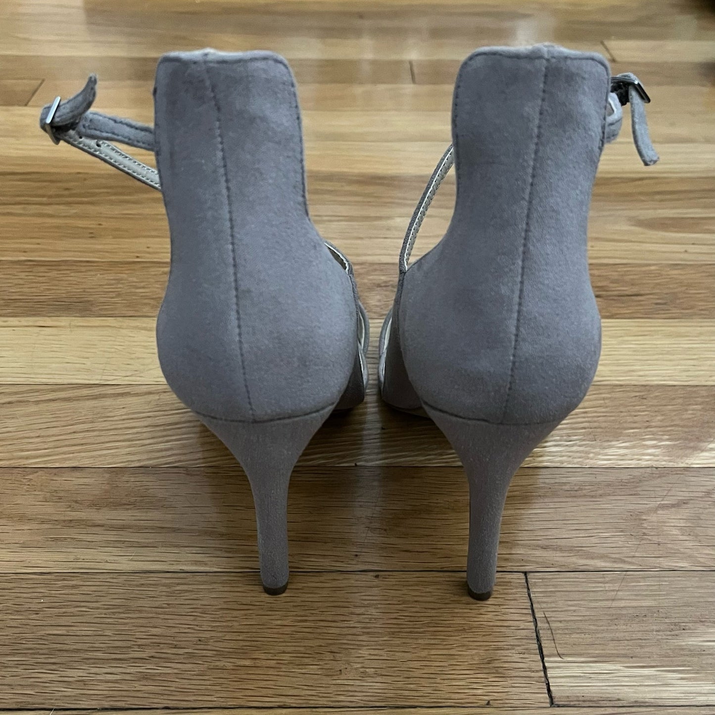 Mia 'Mona' Faux Suede Ankle Strap Pumps - Size 7M