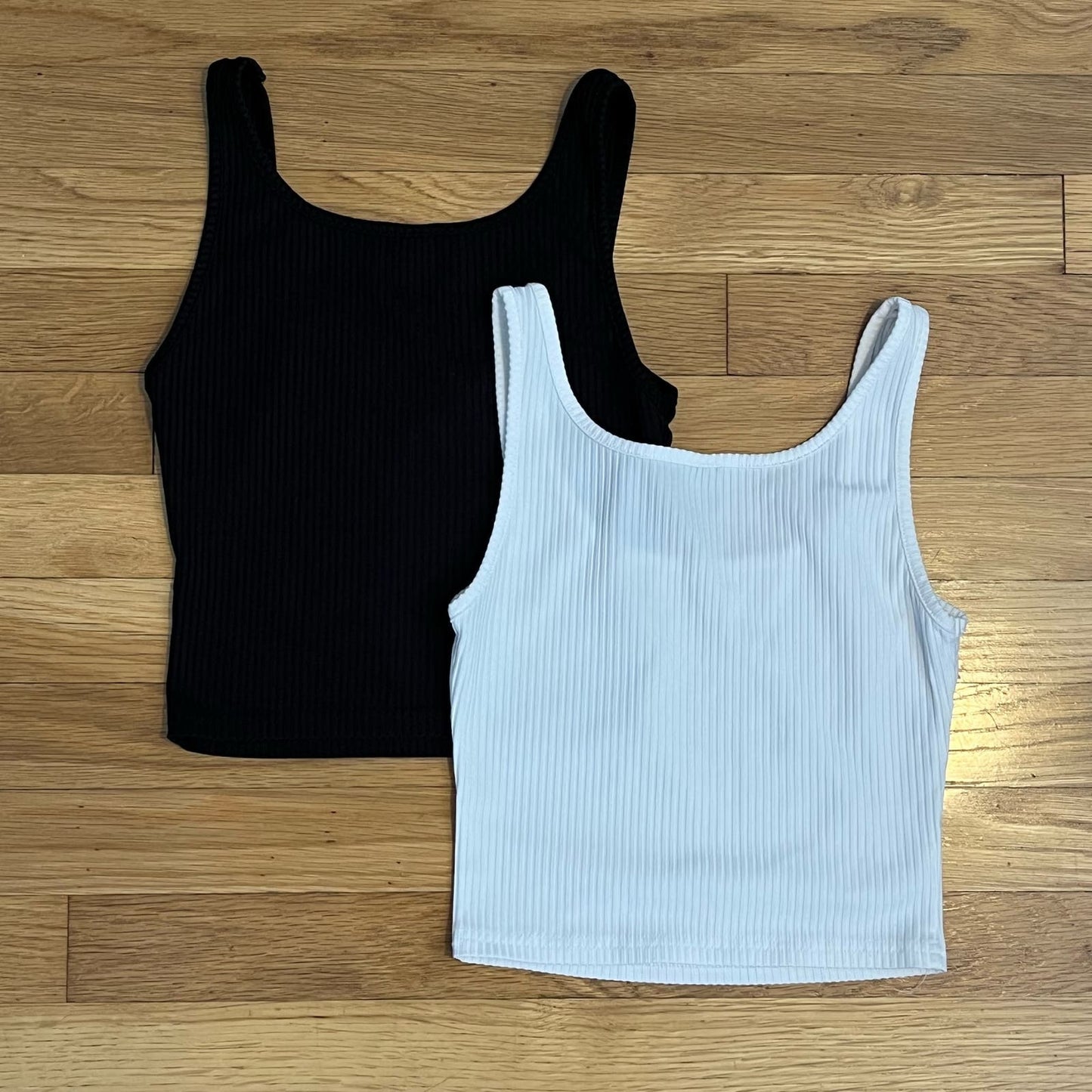 Shein Ribbed Crop Tops x2 - Size XS