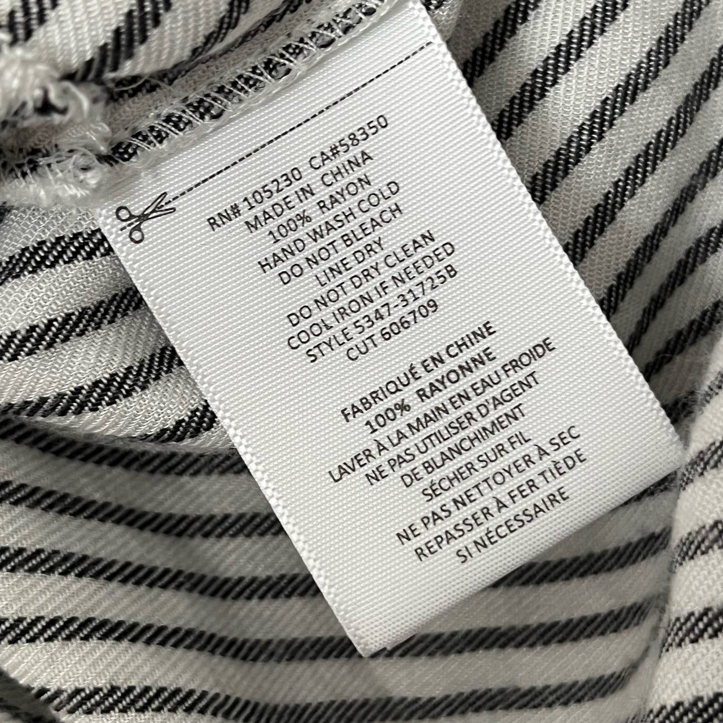 Soft Pinstripe Shirt Dress - Size S