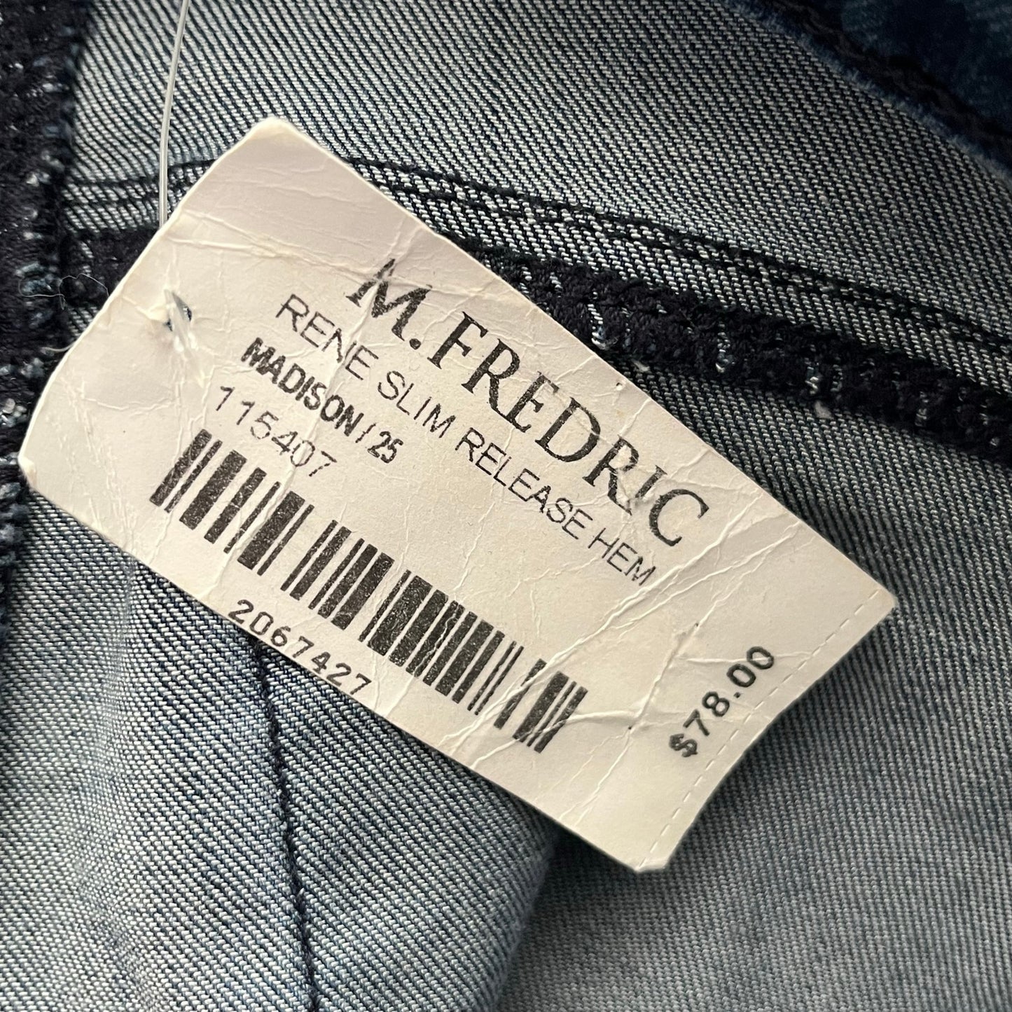 Articles of Society Front-Seam Rene Slim Released Hem Jeans - Size 25 - NWT