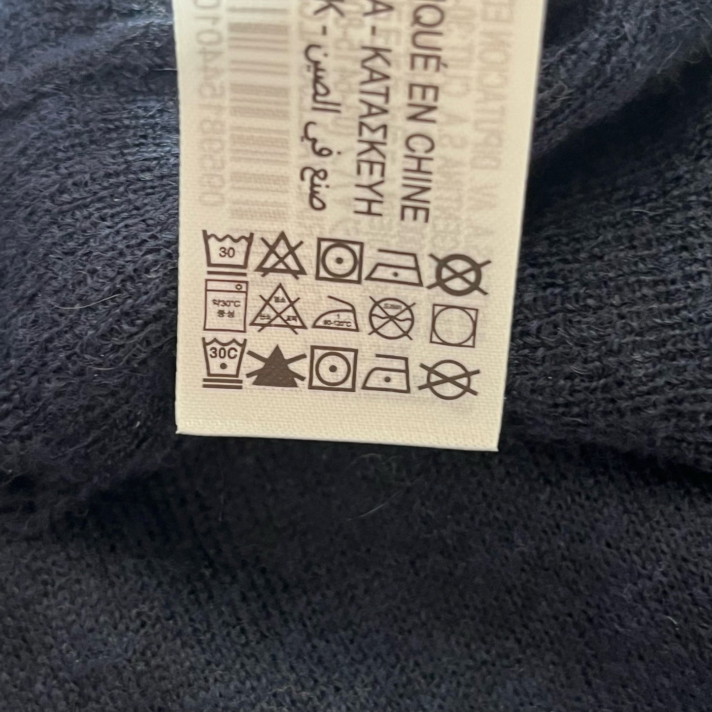 Zara Distressed Hem Wool/Alpaca Blend Turtleneck Sweater - Size M