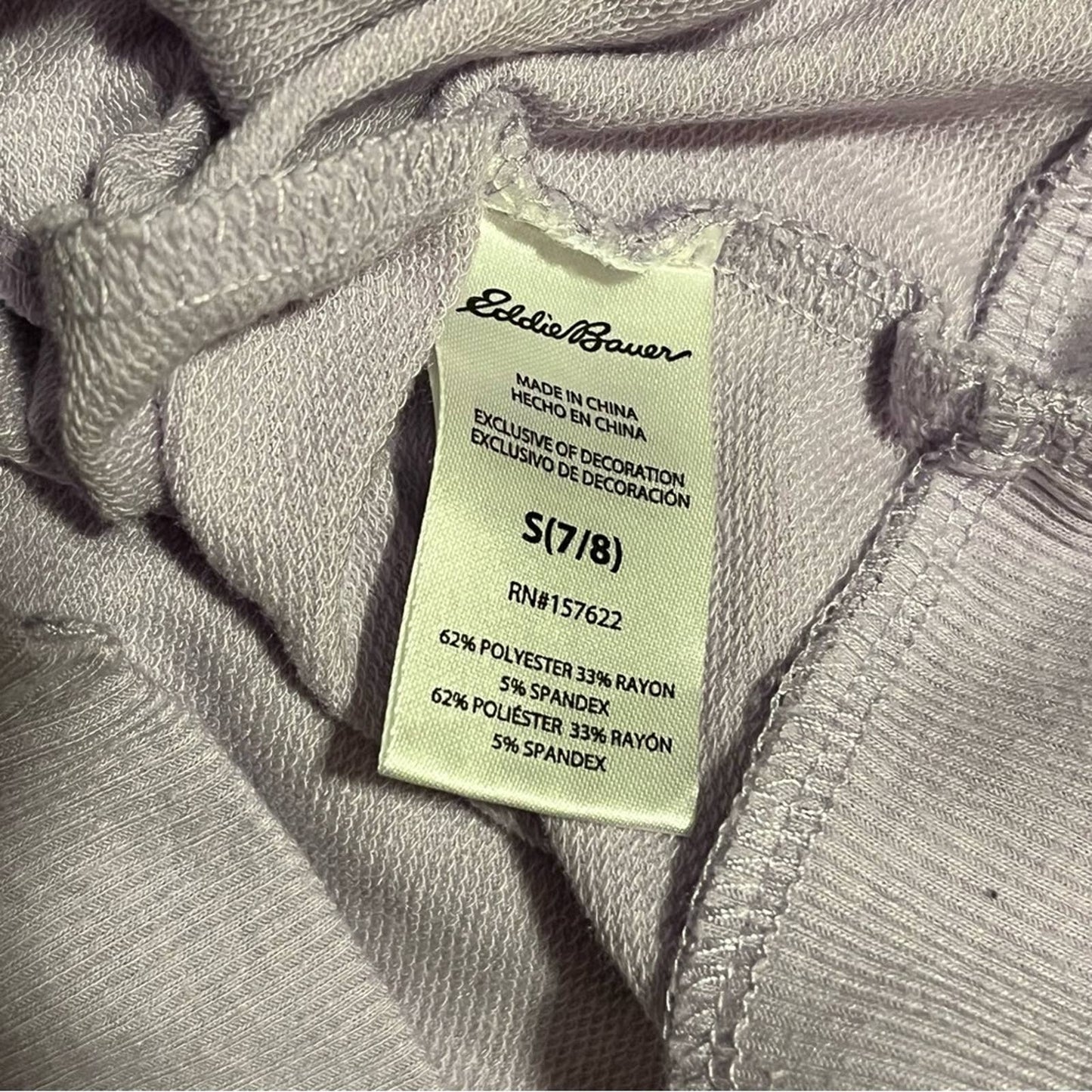 Eddie Bauer Girls Cross-Front Hoodie - Size S (7/8)