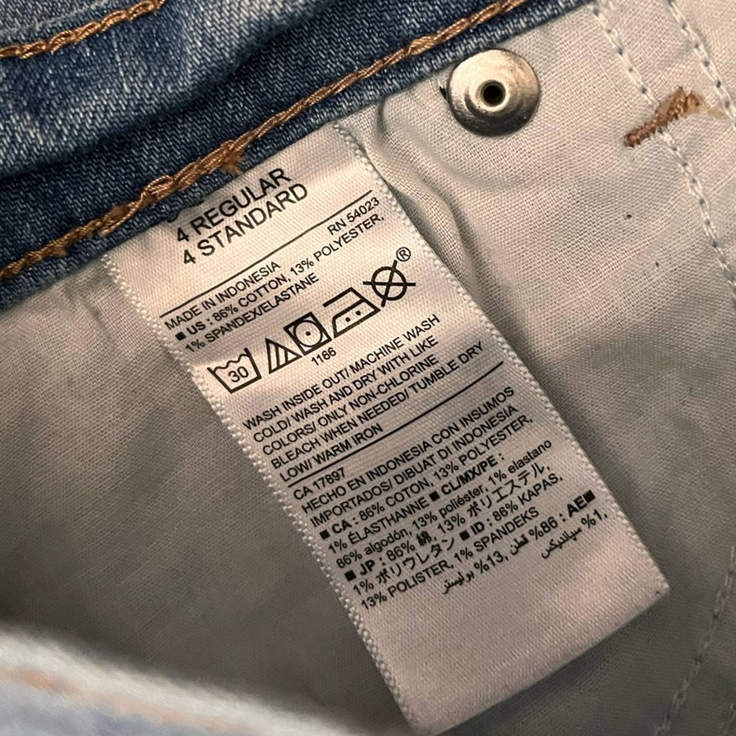 Old Navy Distressed Straight Leg Jeans - Size 4