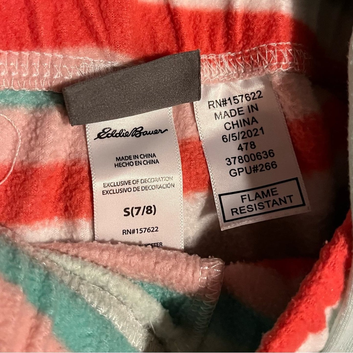 Eddie Bauer Girls Sleepwear - Size S (7/8)