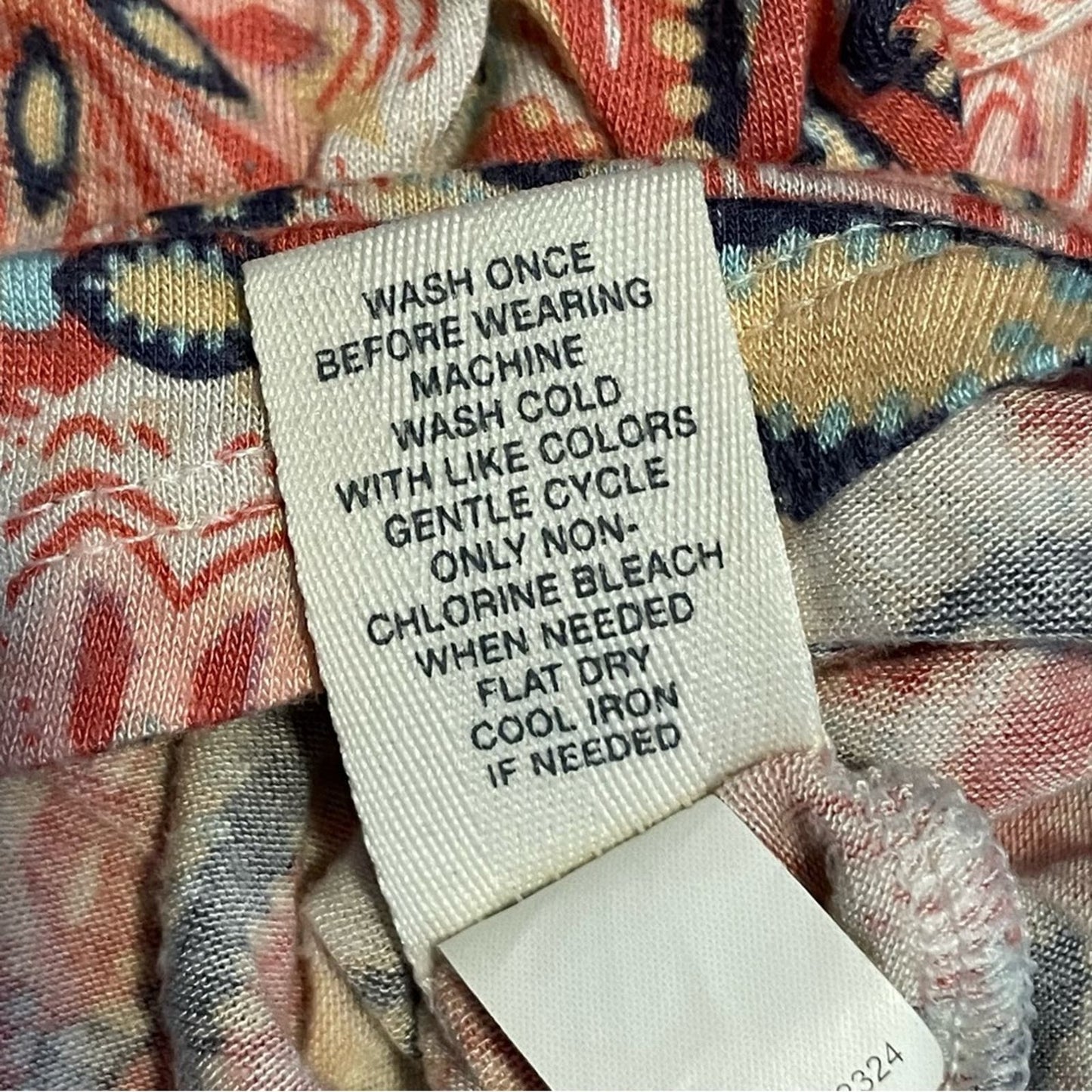 Mudd Pink Patterned Roadtrip Tank - Size M