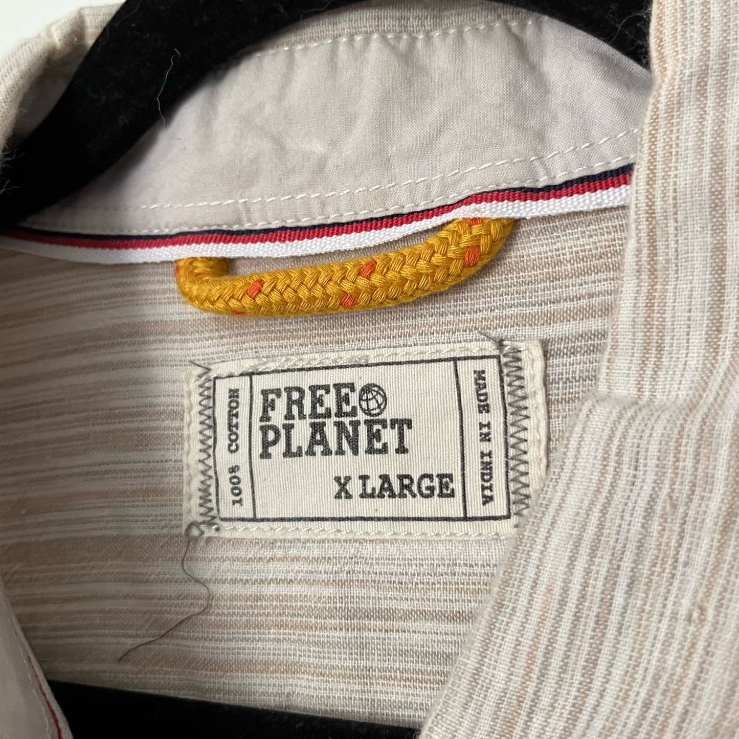Free Planet Striped Button-Down Shirt - Size XL