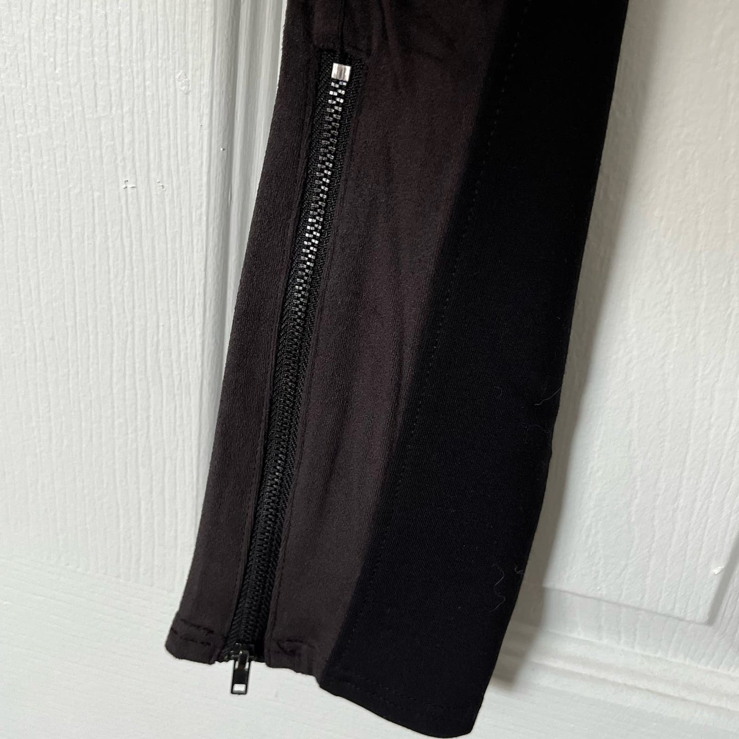 Nordstrom Sueded Panel Leggings w/Ankle Zip - Size M