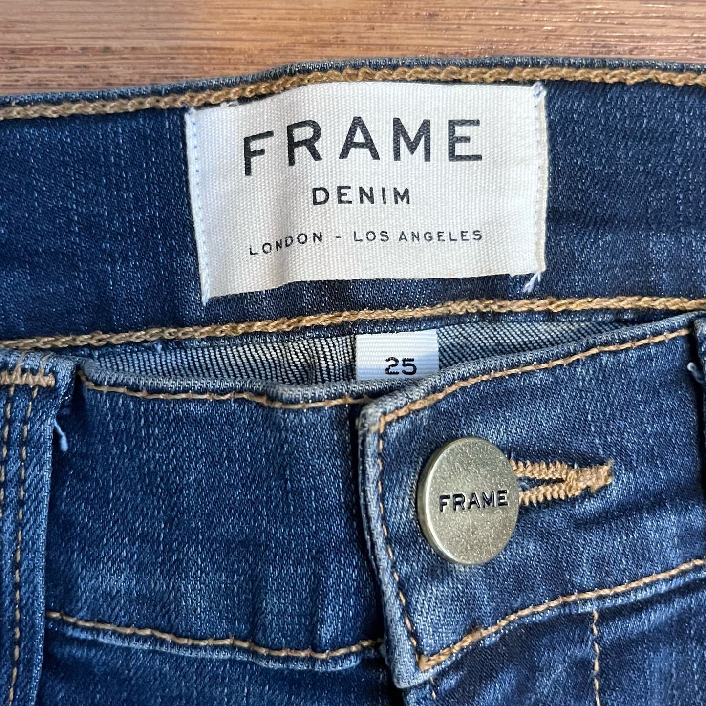 Frame Denim Le High Raw Hem Skinny Jeans - Size 25