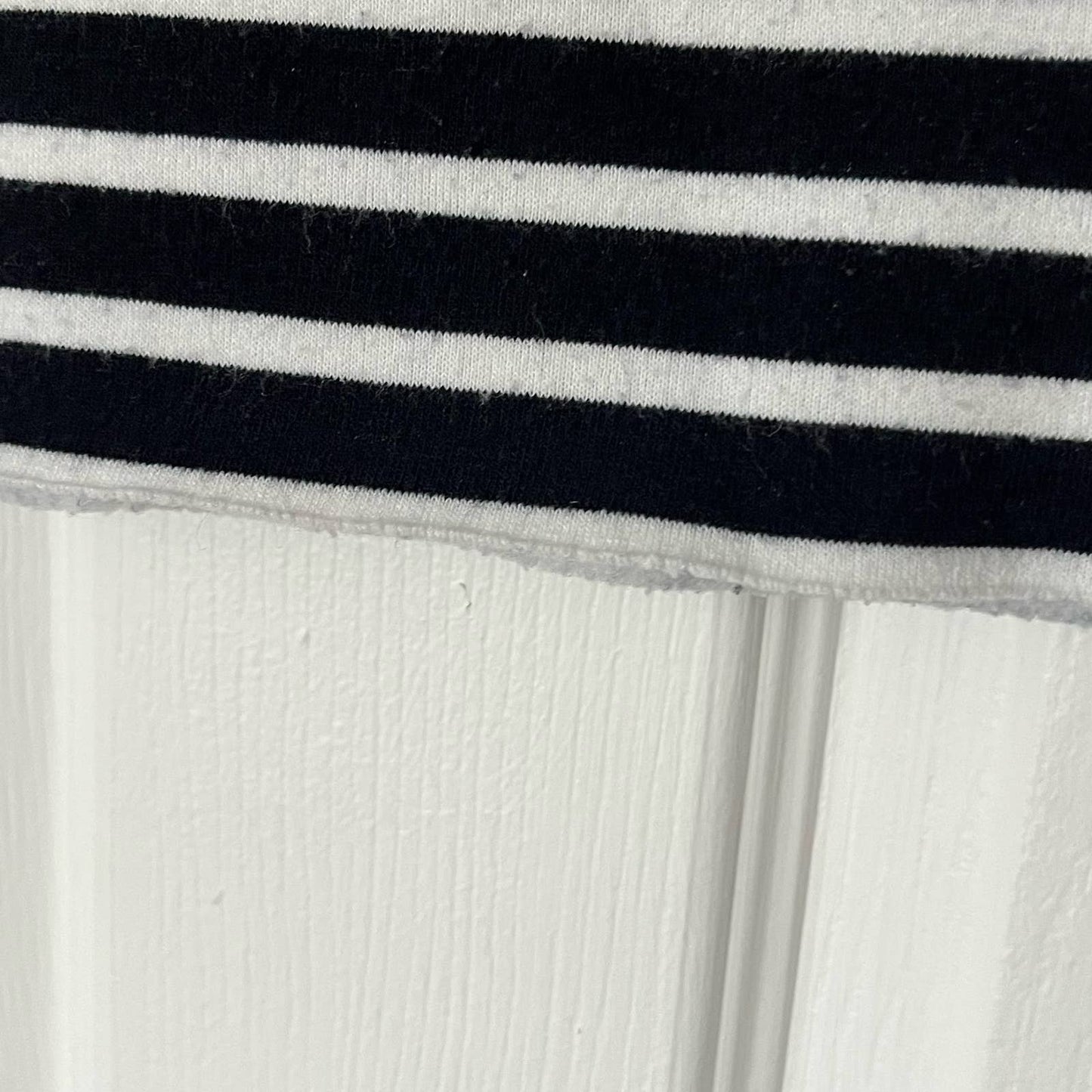 Topshop Striped Cropped 'Forever' Sweatshirt - Size 8