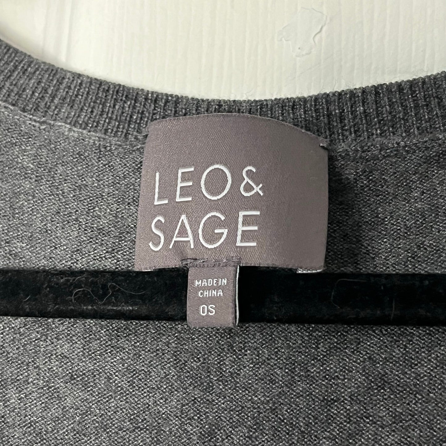 Leo & Sage Striped Poncho Sweater - One Size