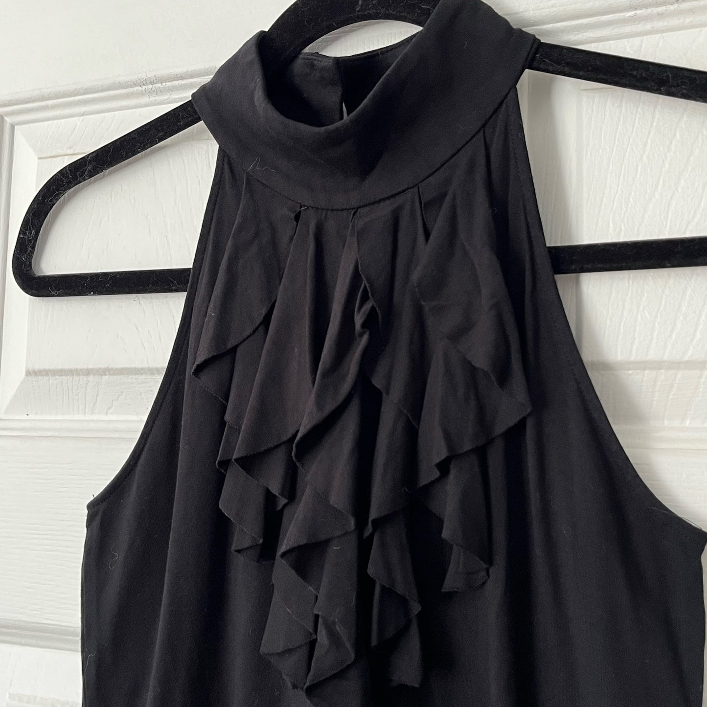 I.N.C. International Concepts Ruffle-Front Mock Neck Top - Size S