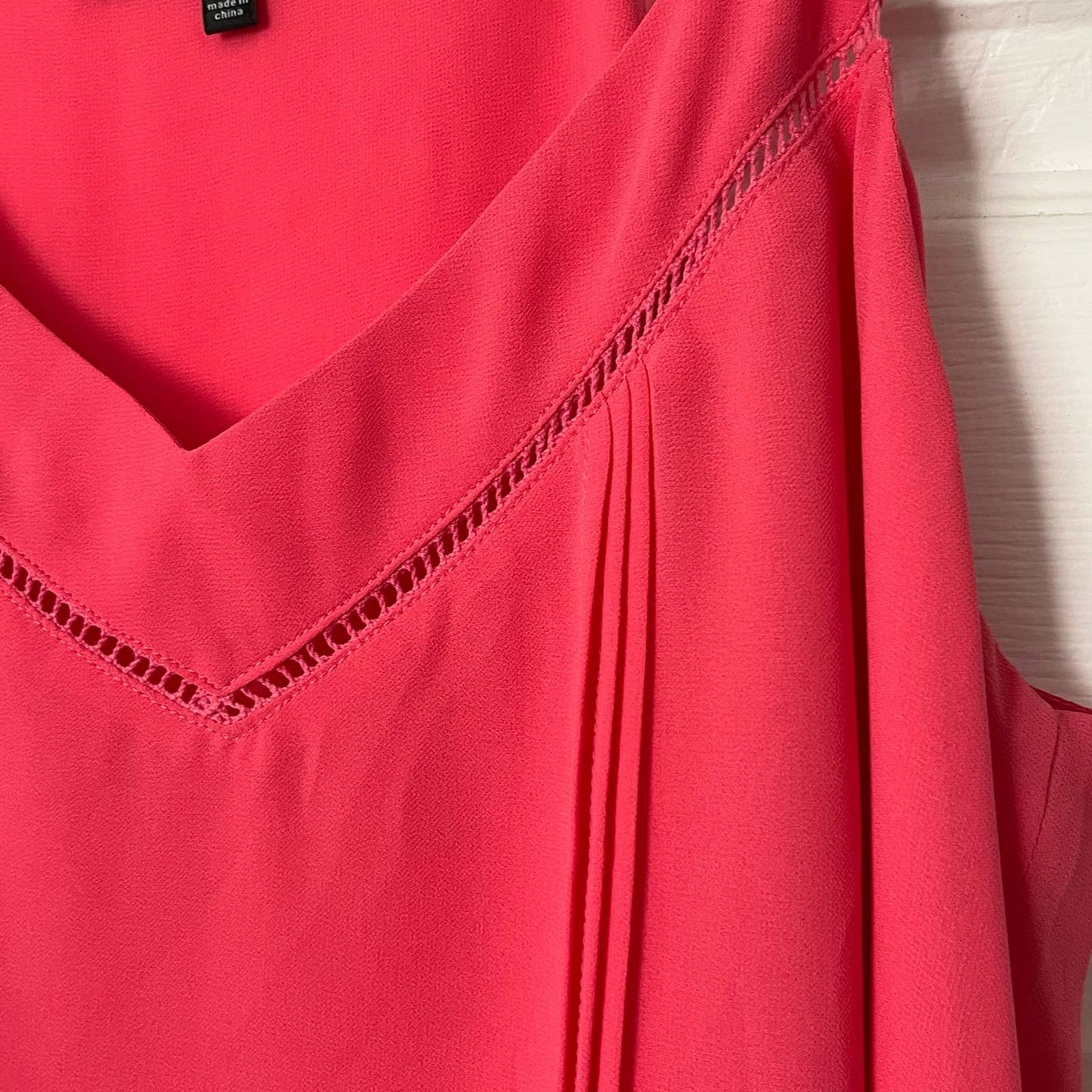Foreign Exchange Pleated Tank - Size L