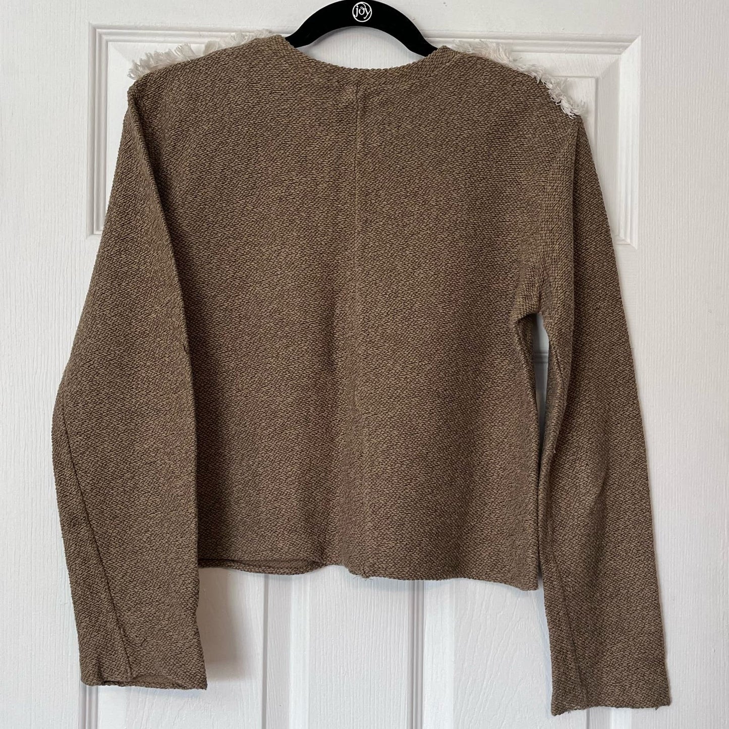 Zara Trafaluc Pearl Epaulette Sweater - Size M