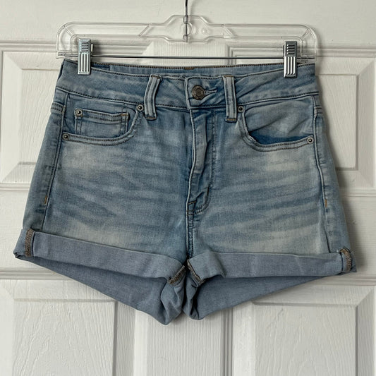 American Eagle Outfitters Next Level Stretch Cuffed Denim Shorts - Size 8
