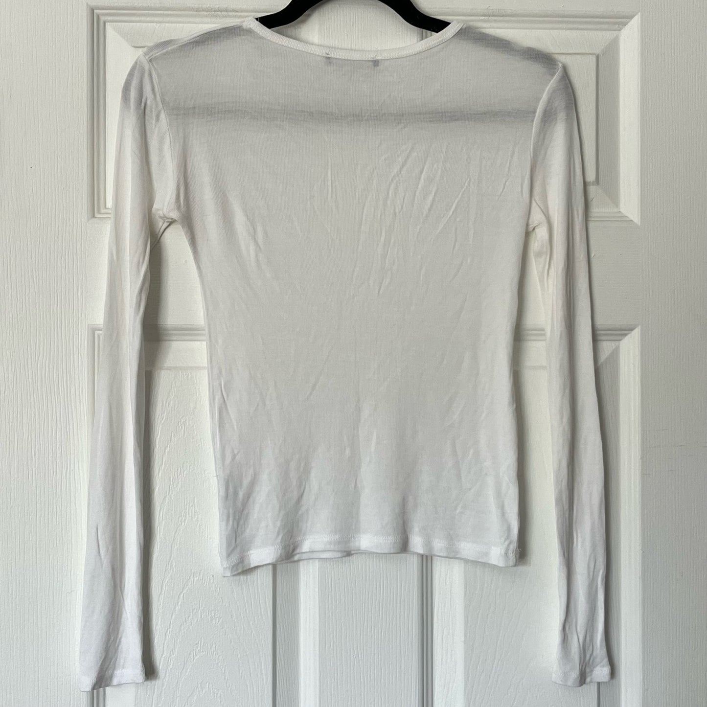 Zara Super Soft Ribbed Long Sleeve Tee - Size S