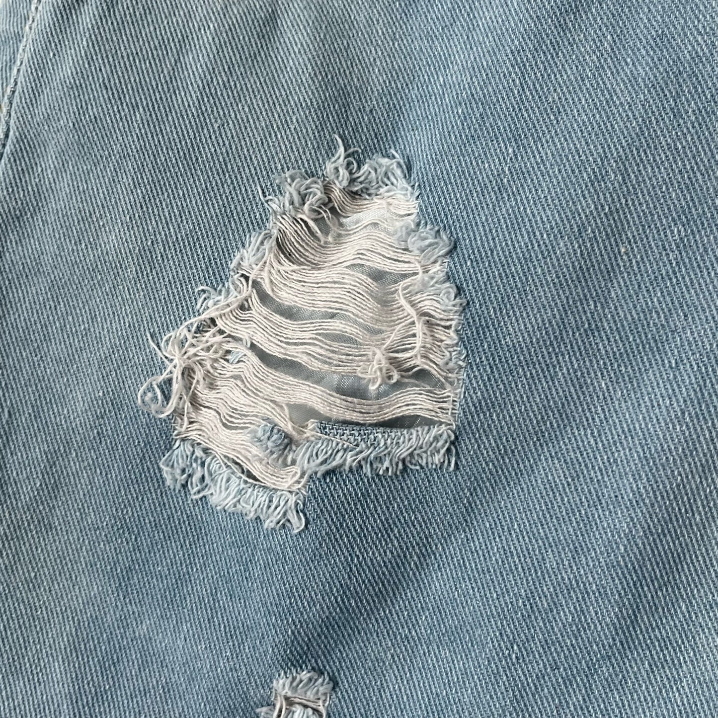 Distressed Cutoff Skeleton Heart Shorts - Size 3