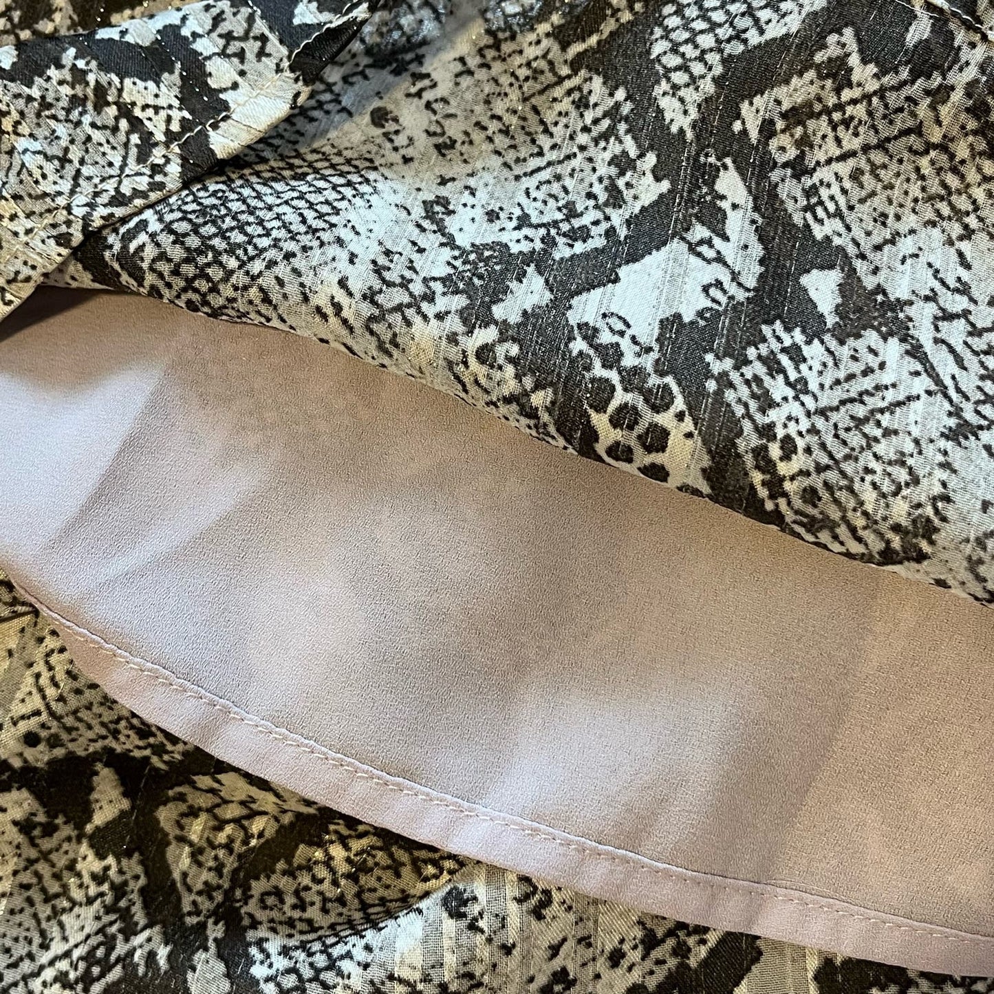 Dress Forum Shadow Stripe Python Print Blouse - Size S
