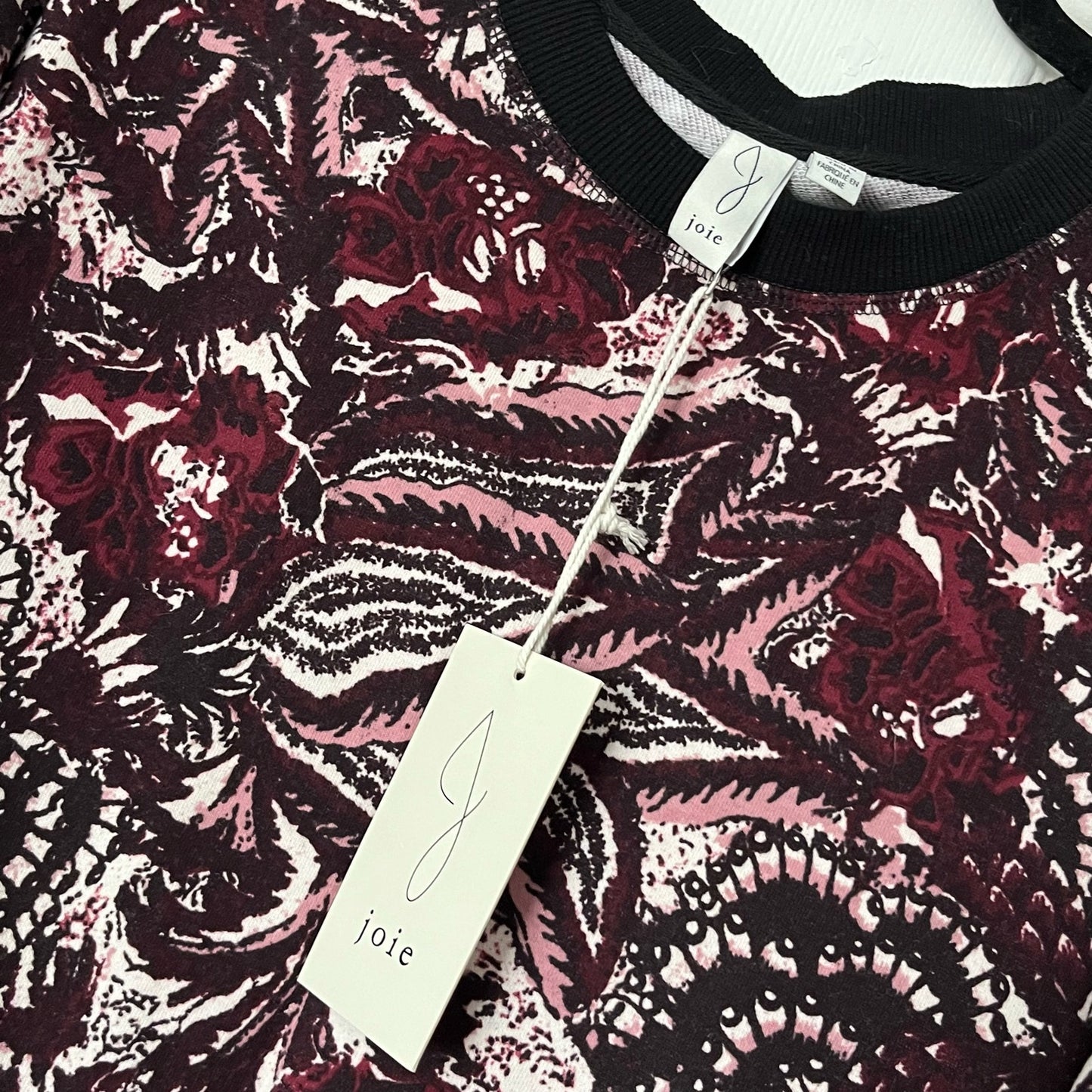Joie Caleigh Abstract Floral Sweatshirt - Size M - NWT