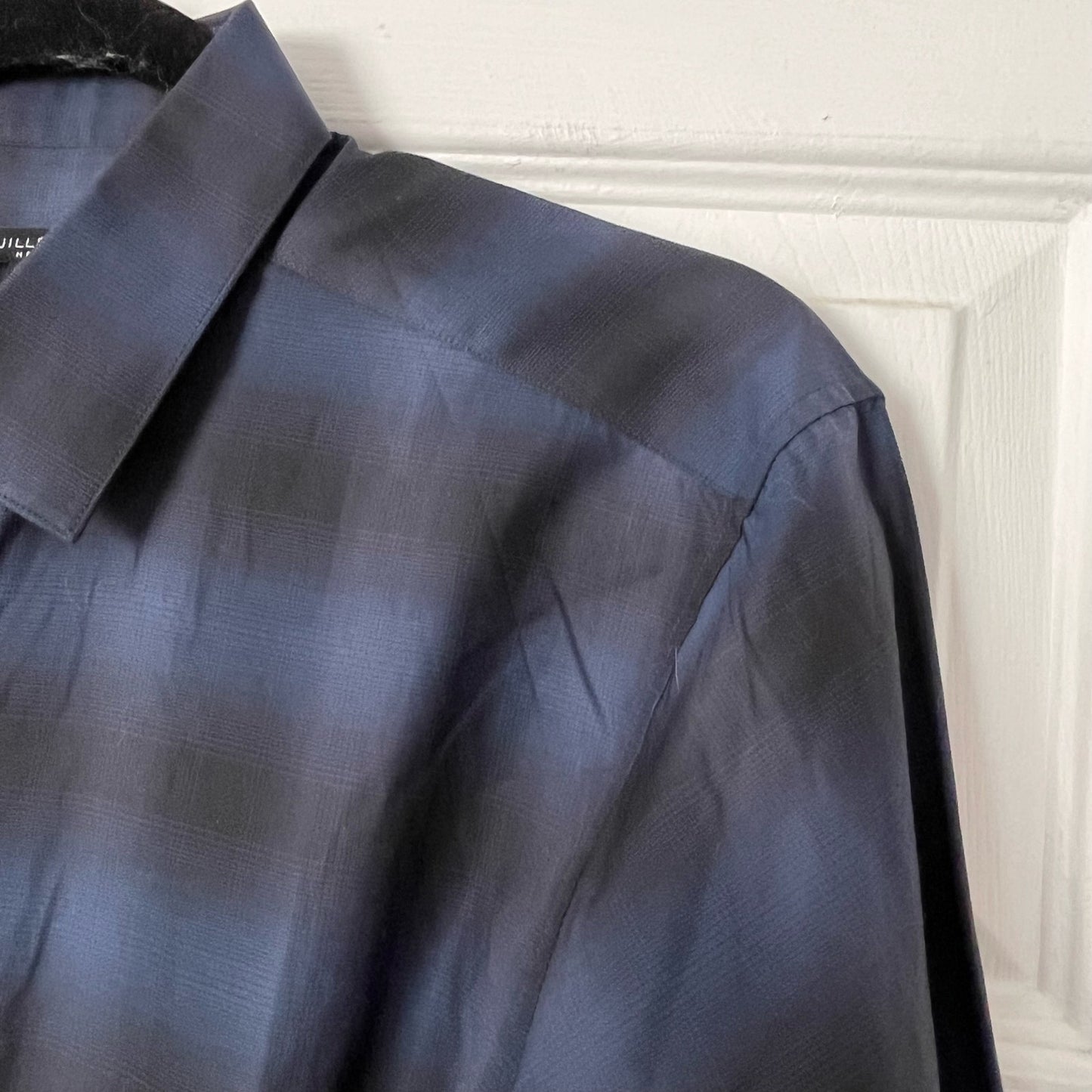 Jill Stuart Plaid Button-Down Dress Shirt - Size M