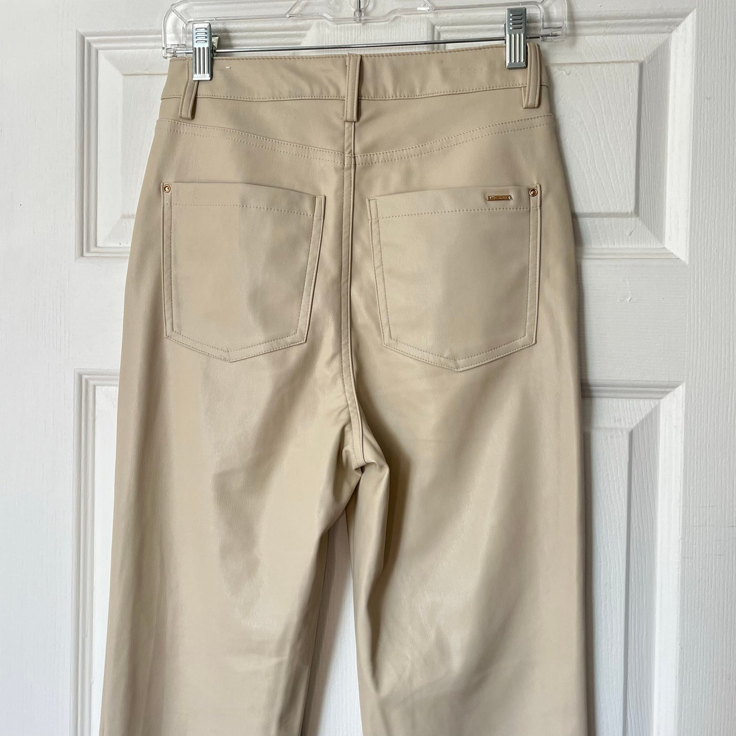 Zara Faux Leather 5-Pocket Pants - Size 4