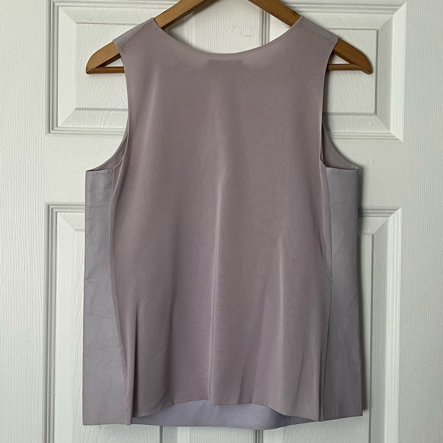 Vince Leather/Silk Tank Top - Size 8 - NWT