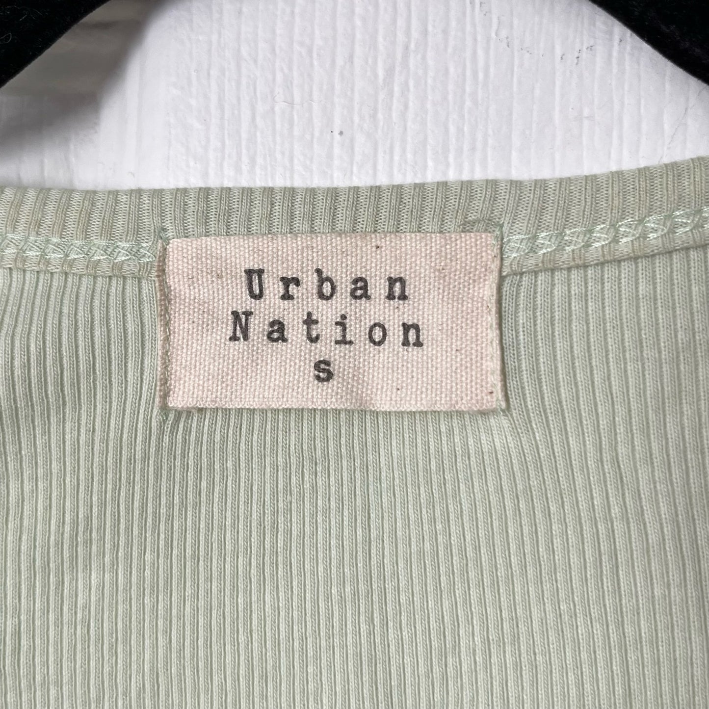 Urban Nation Ribbed Top - Size S