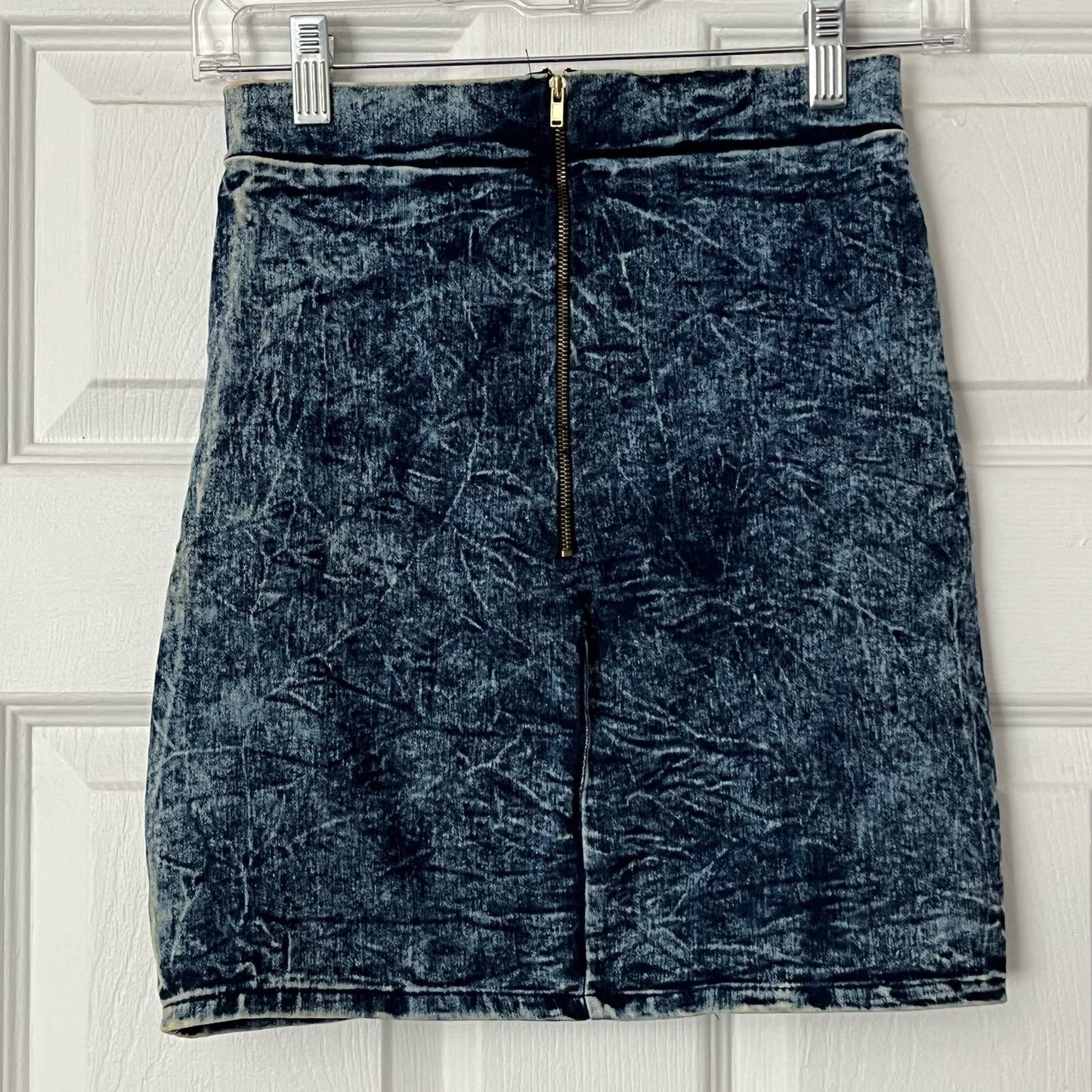 Milky Way Stretch Denim Miniskirt - Size S