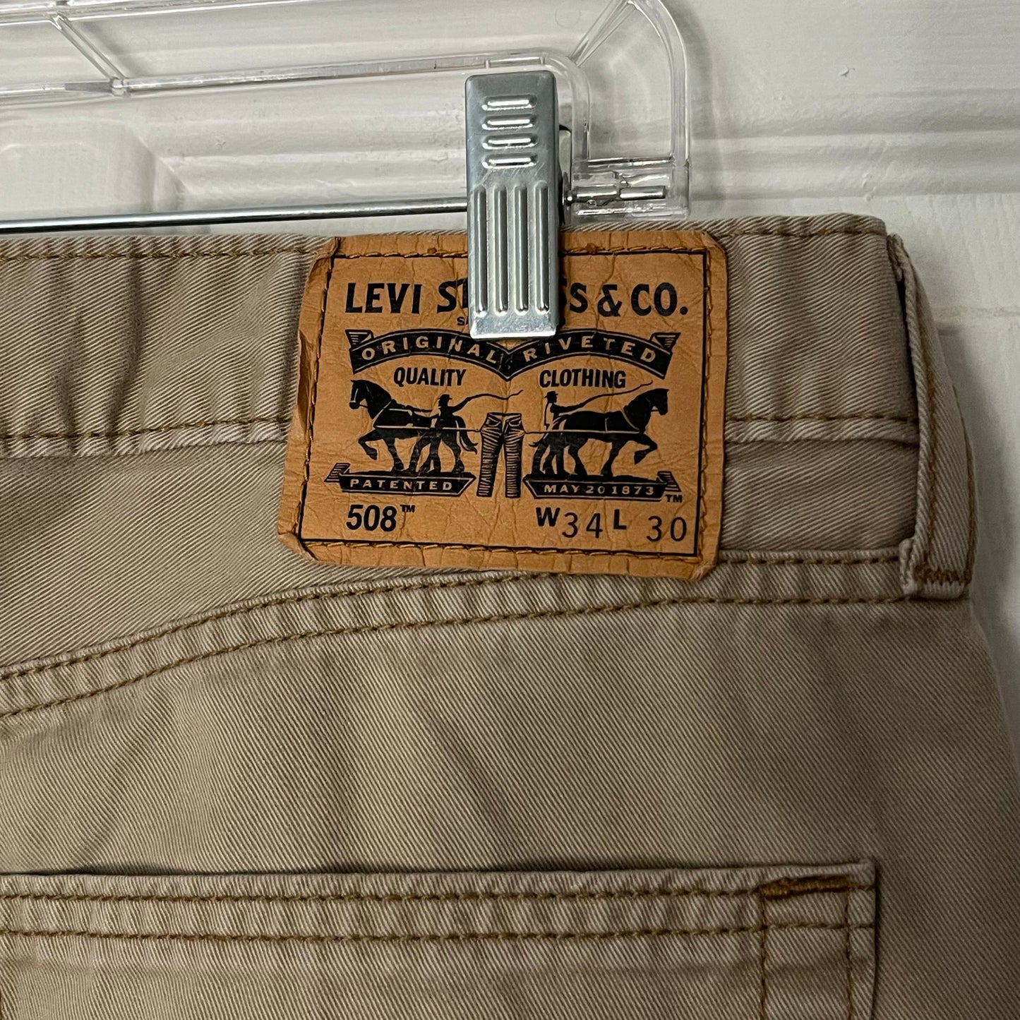 Levi's 508 Khaki Jeans - Size 34x30