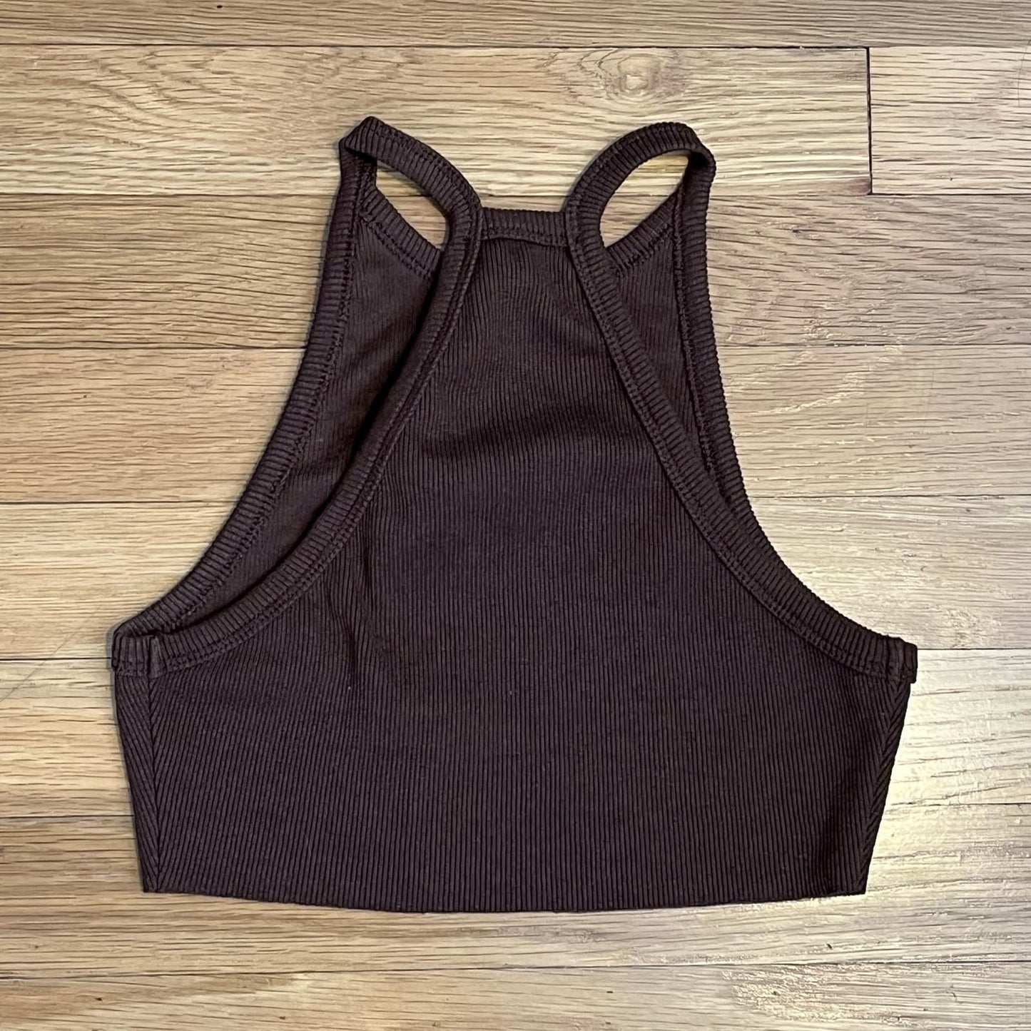 Fashion Nova Ribbed Racerback Crop Top - Size XS