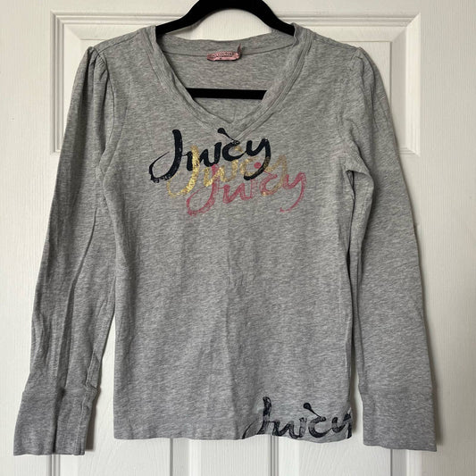 Juicy Couture "Juicy" V-Neck Tee - Size M