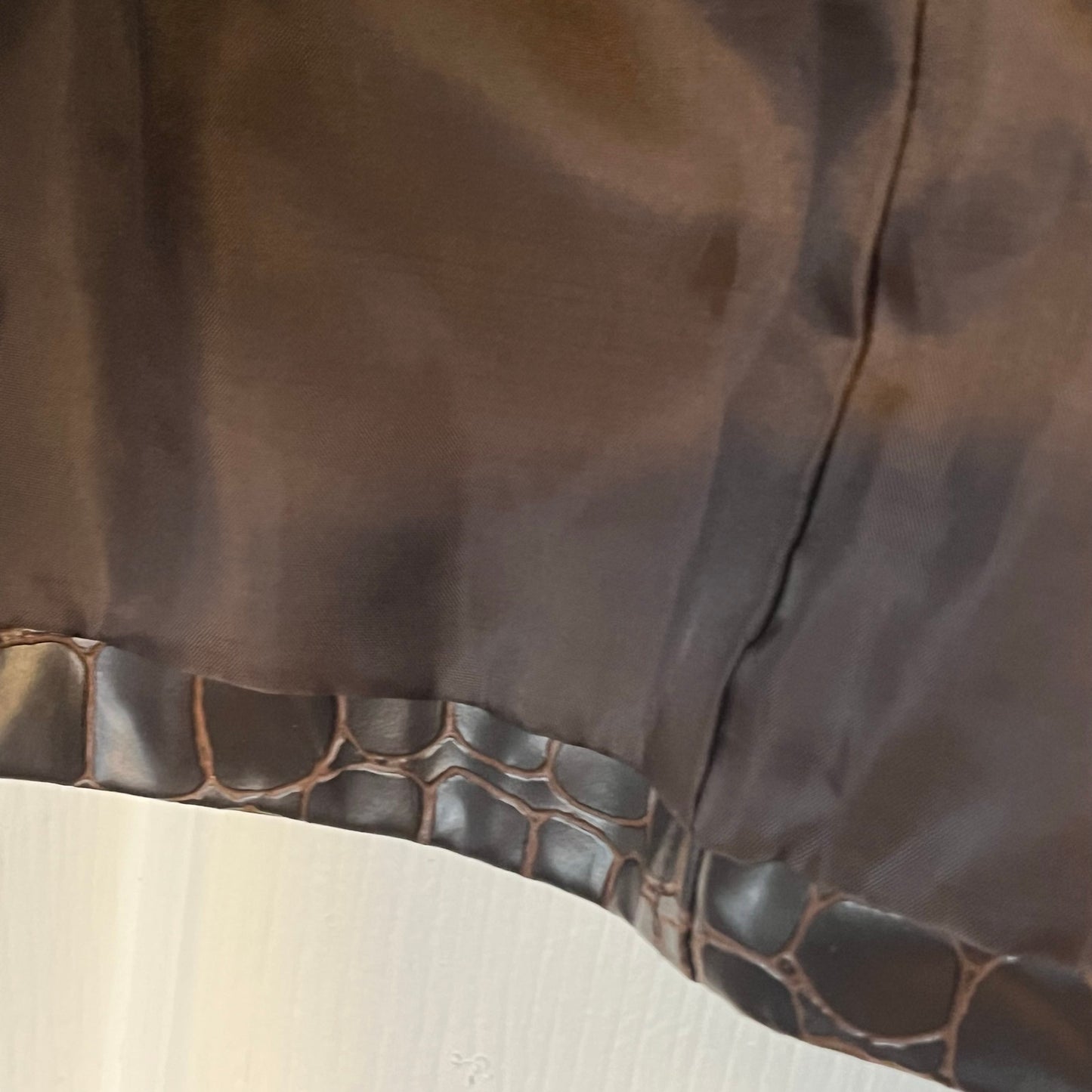 First Issue (Liz Claiborne) Faux Crocodile Jacket - Size 8