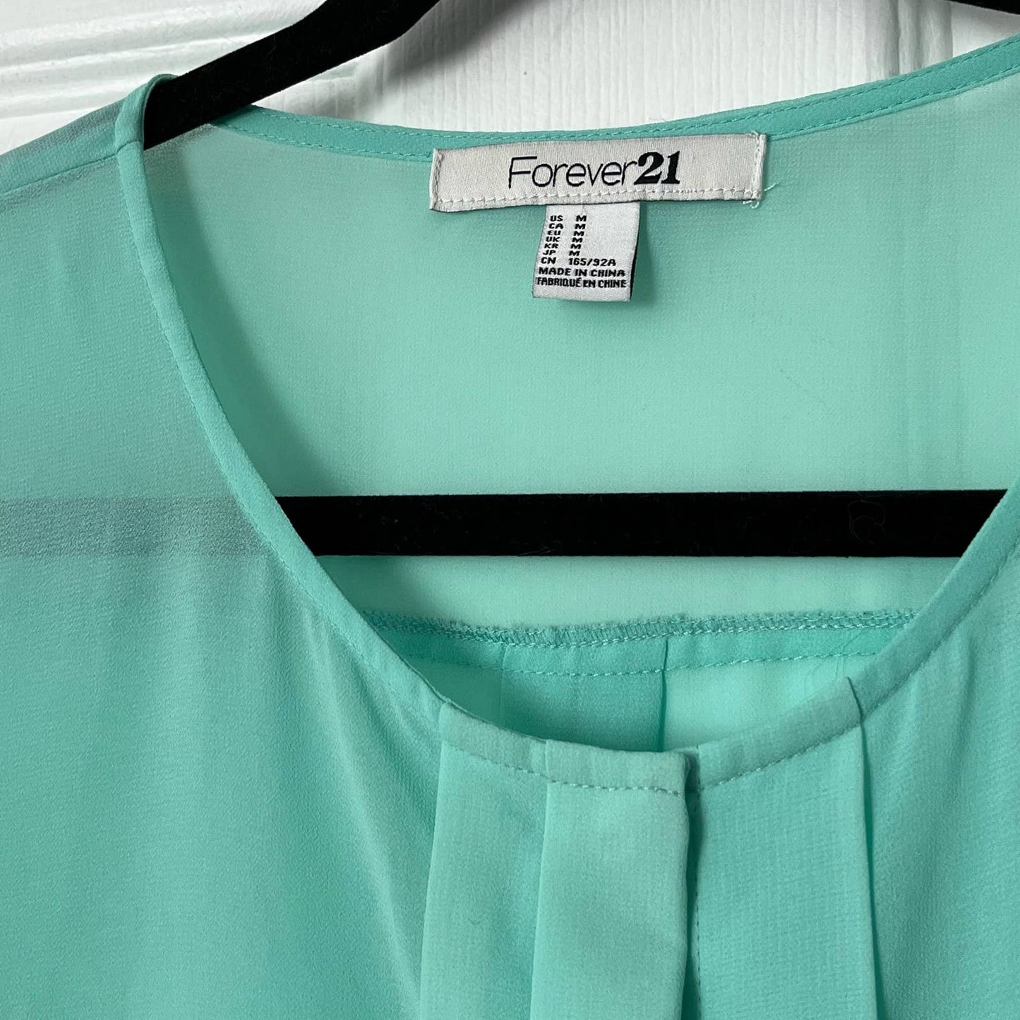Forever 21 Pleated Placket Blouse - Size M