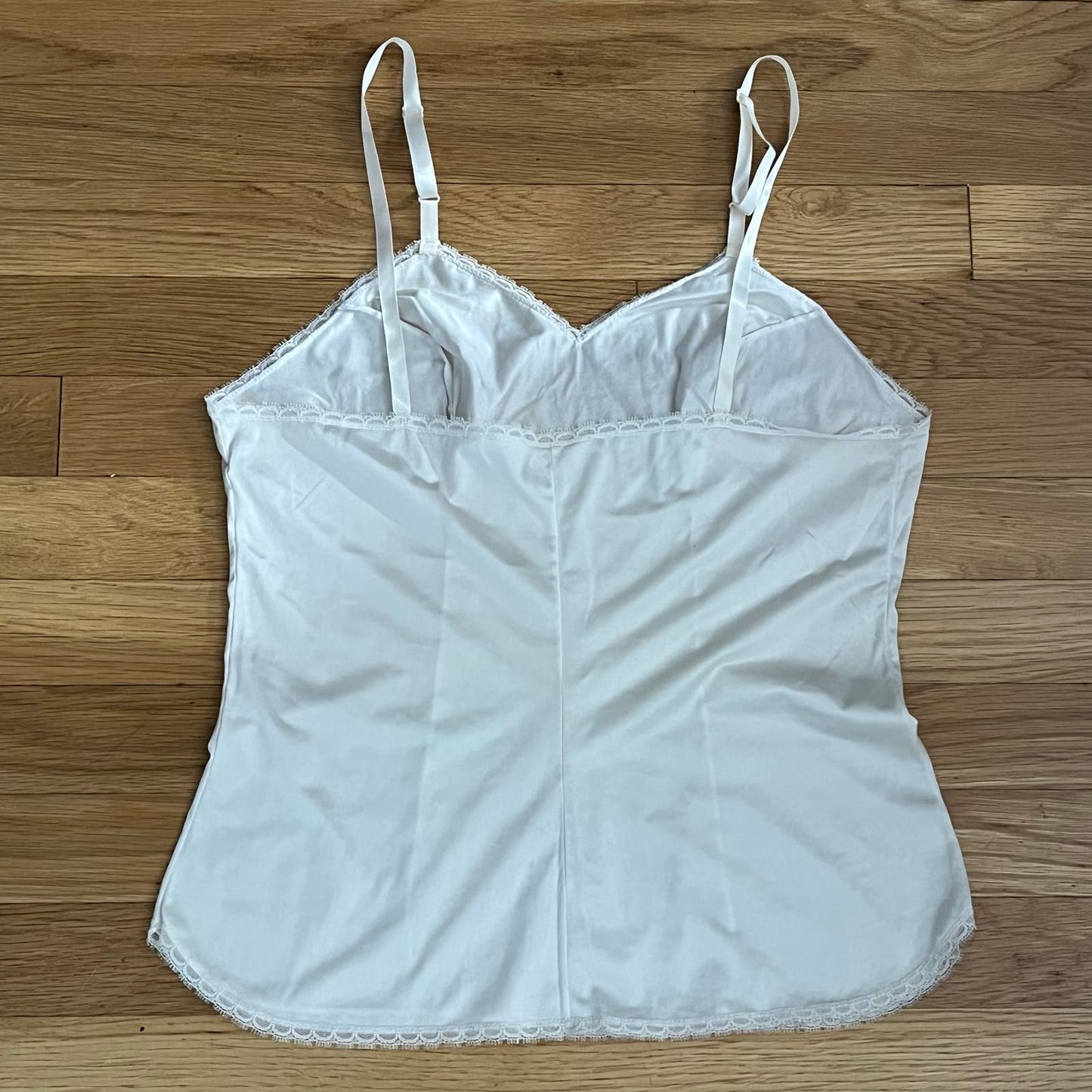 Vintage Vanity Fair Lace-Trim V-Neck Camisole - Size 34