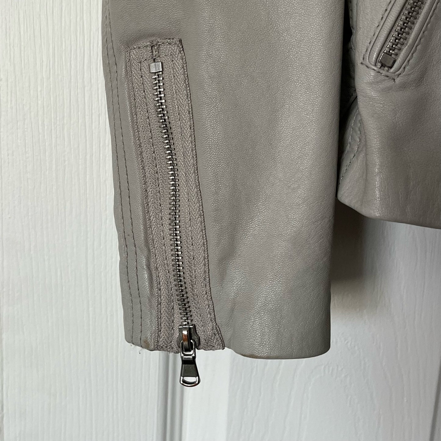 Rebecca Taylor Lamb Leather Biker Jacket - Size 12