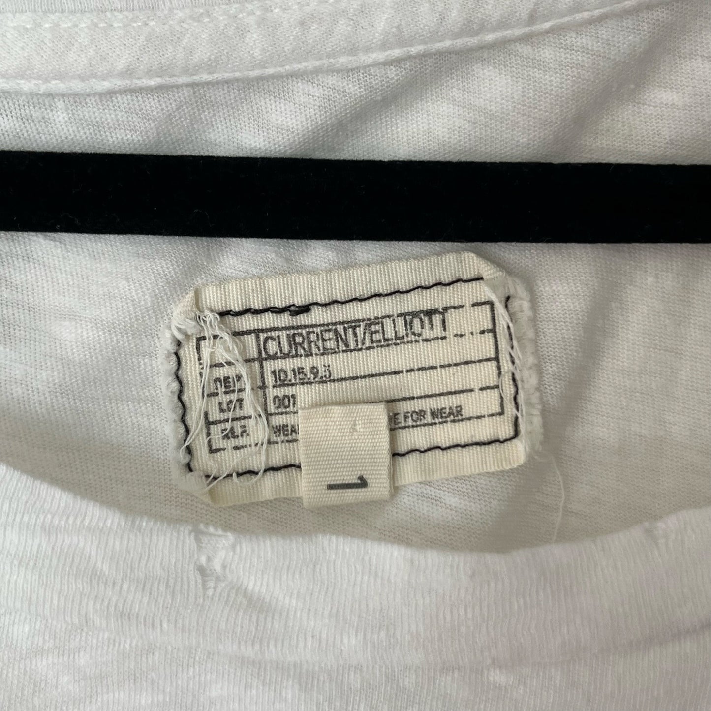 Current/Elliott Destroyed Rhinestone Detail T-Shirt - Size 1 [S]
