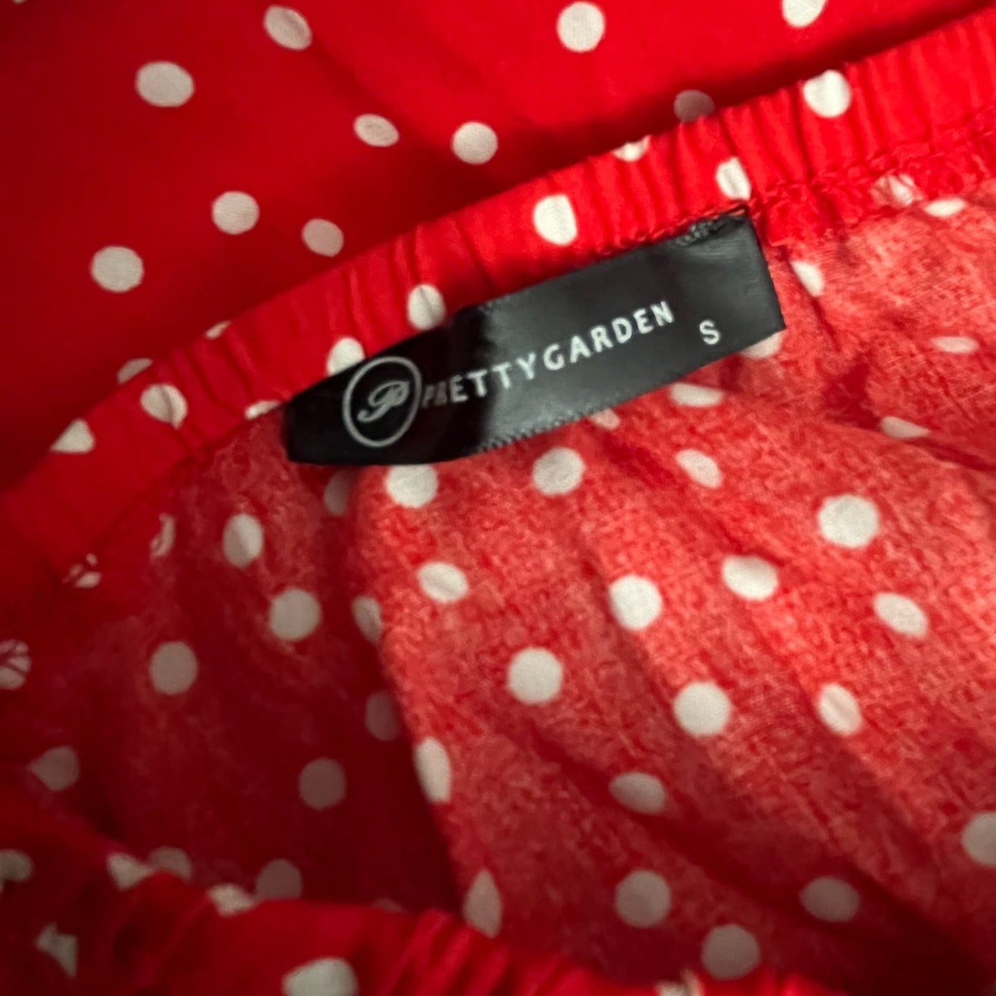 Prettygarden Polka Dot Halter Midi Dress - Size S