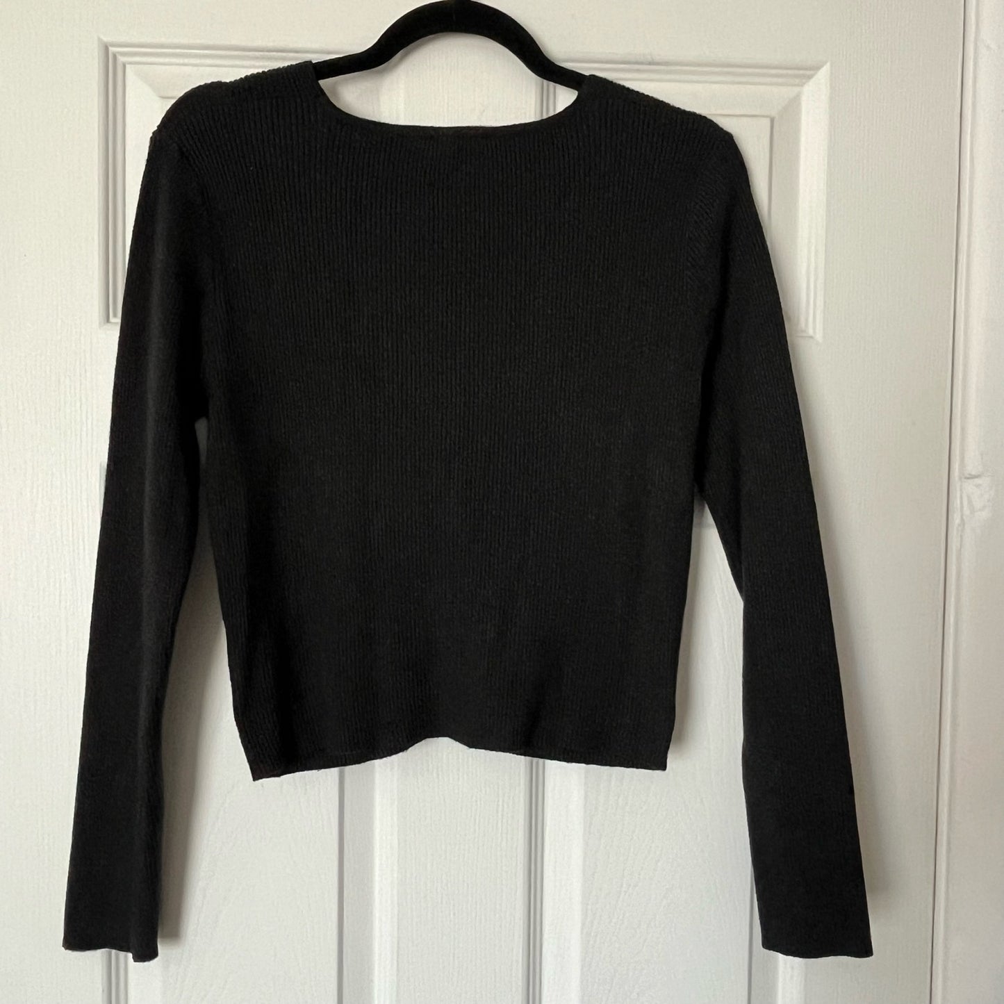 Forever 21 Ribbed Twist-Front Sweater - Size XL