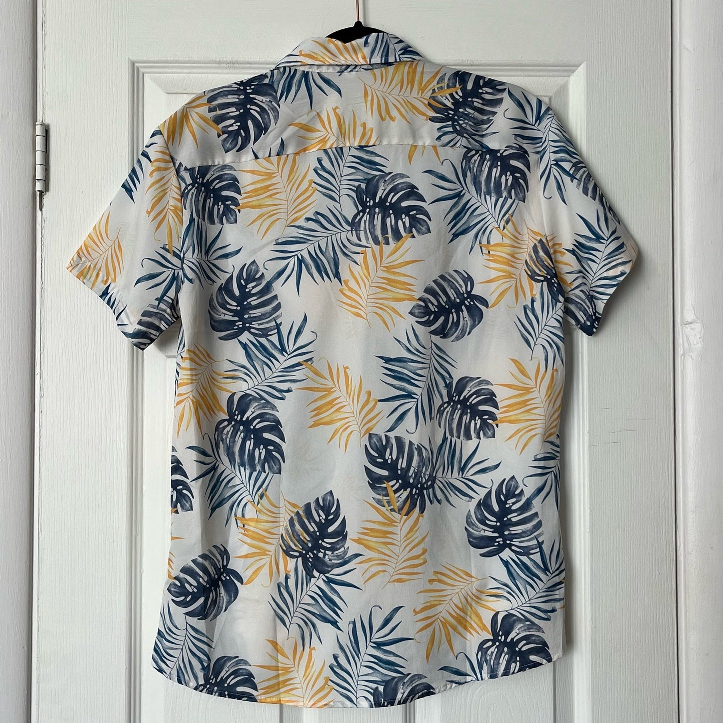 Tropical Print Button-Down Shirt - Size M