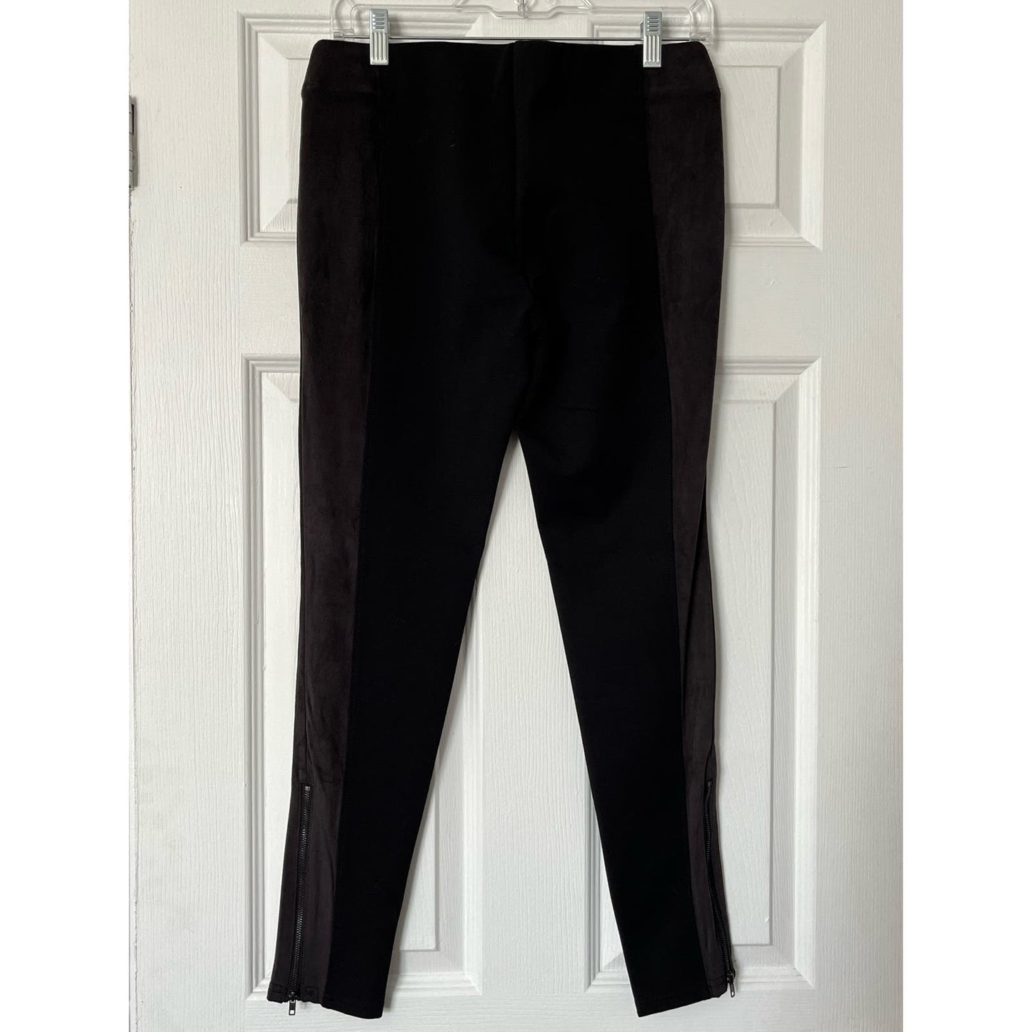 Nordstrom Sueded Panel Leggings w/Ankle Zip - Size M
