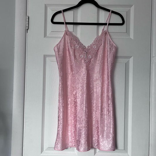 Adonna V-Neck Jacquard Chemise - Size UNKNOWN